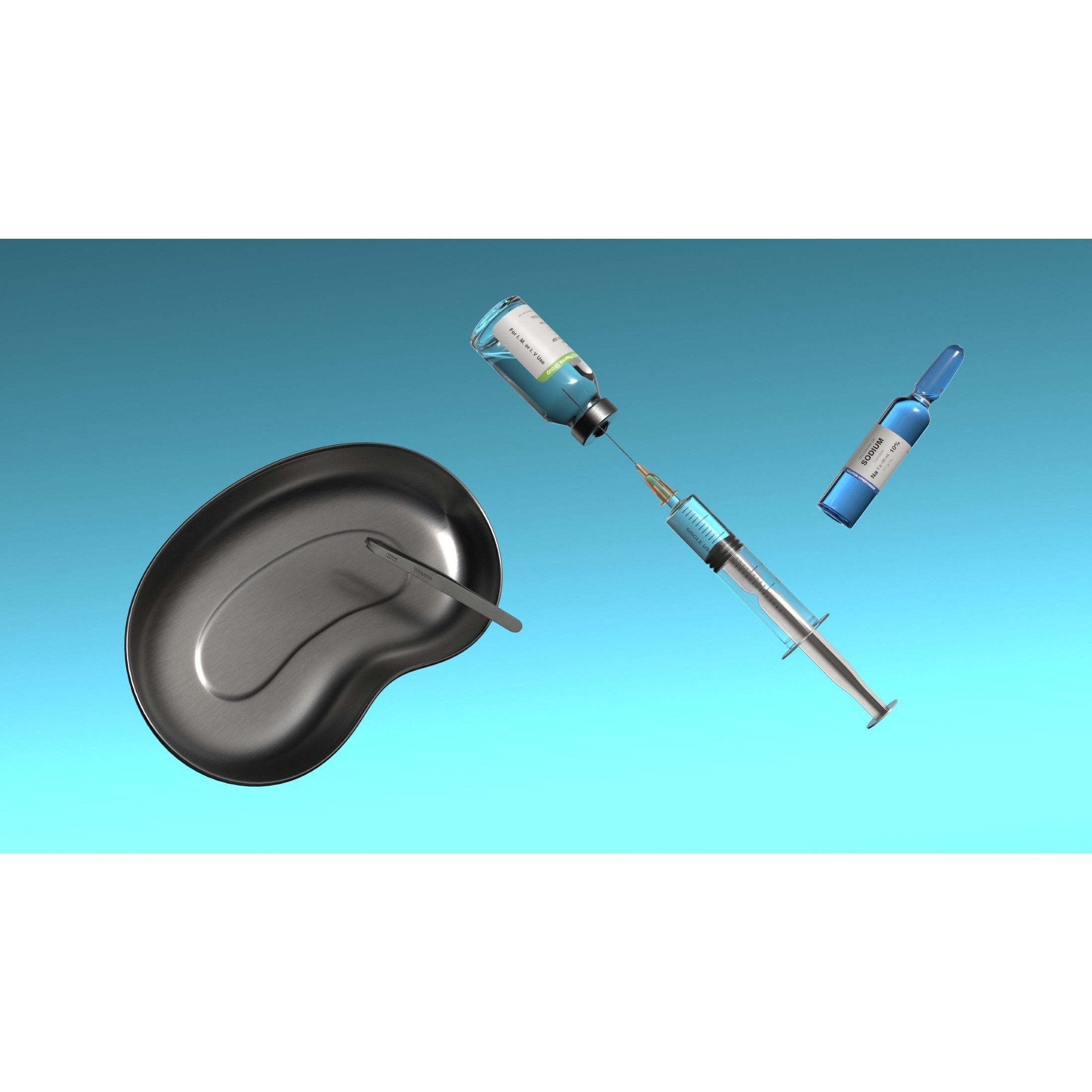 Medical Instruments - PBR Game-Ready 3D Model - View 4