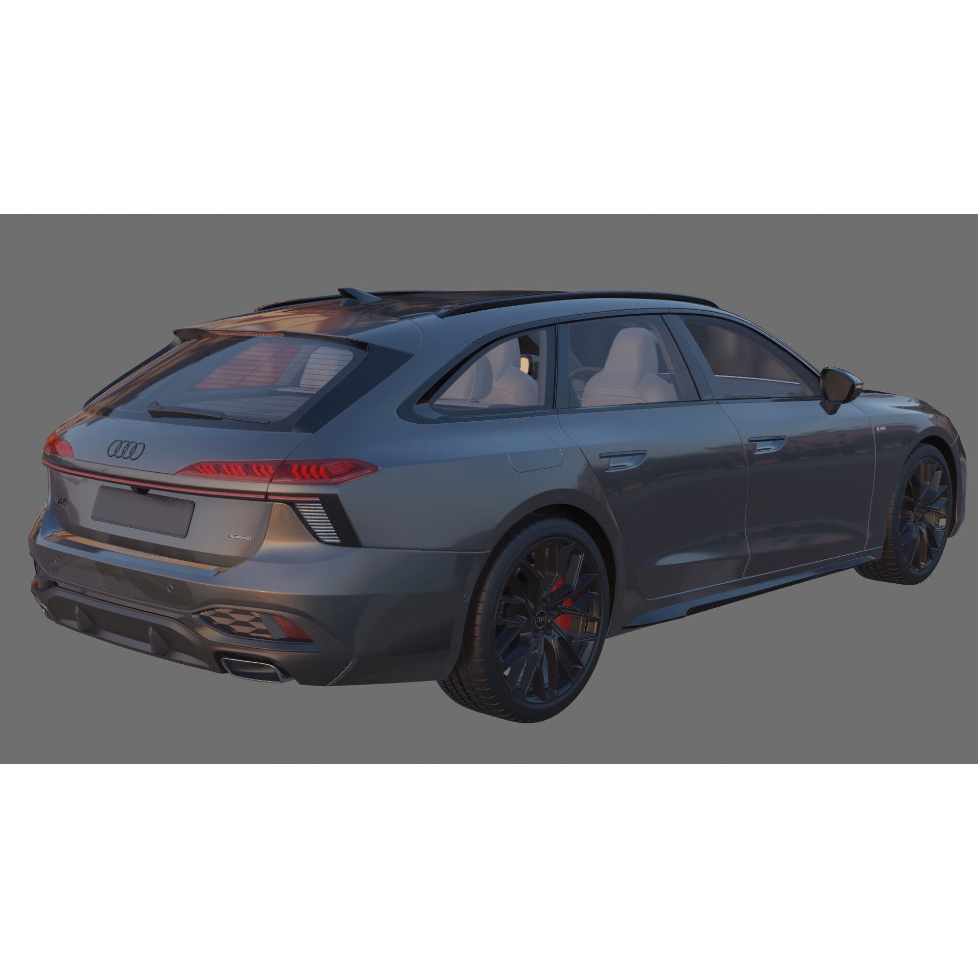 Audi A6 Avant 2026 - Game-Ready 3D Model - View 24