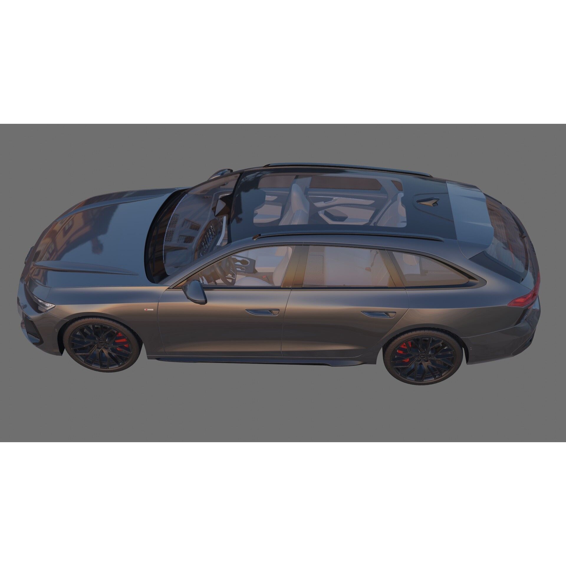 Audi A6 Avant 2026 - Game-Ready 3D Model - View 25