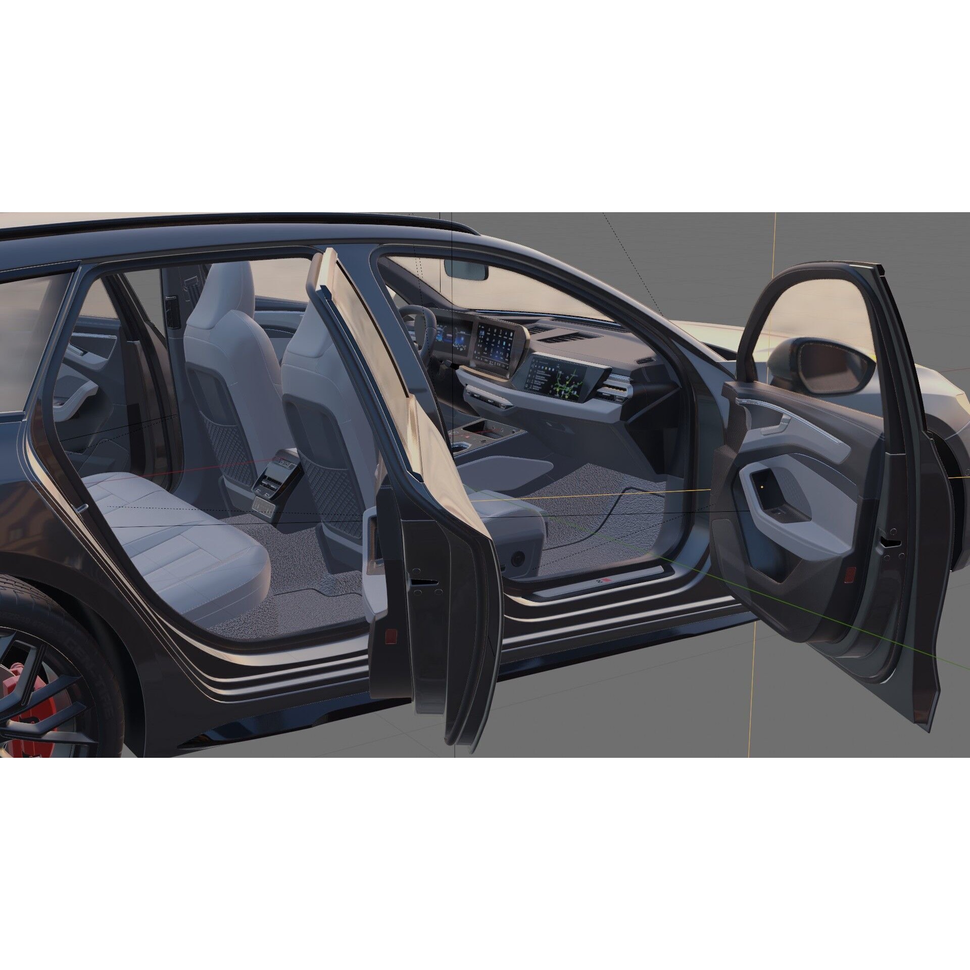 Audi A6 Avant 2026 - Game-Ready 3D Model - View 32