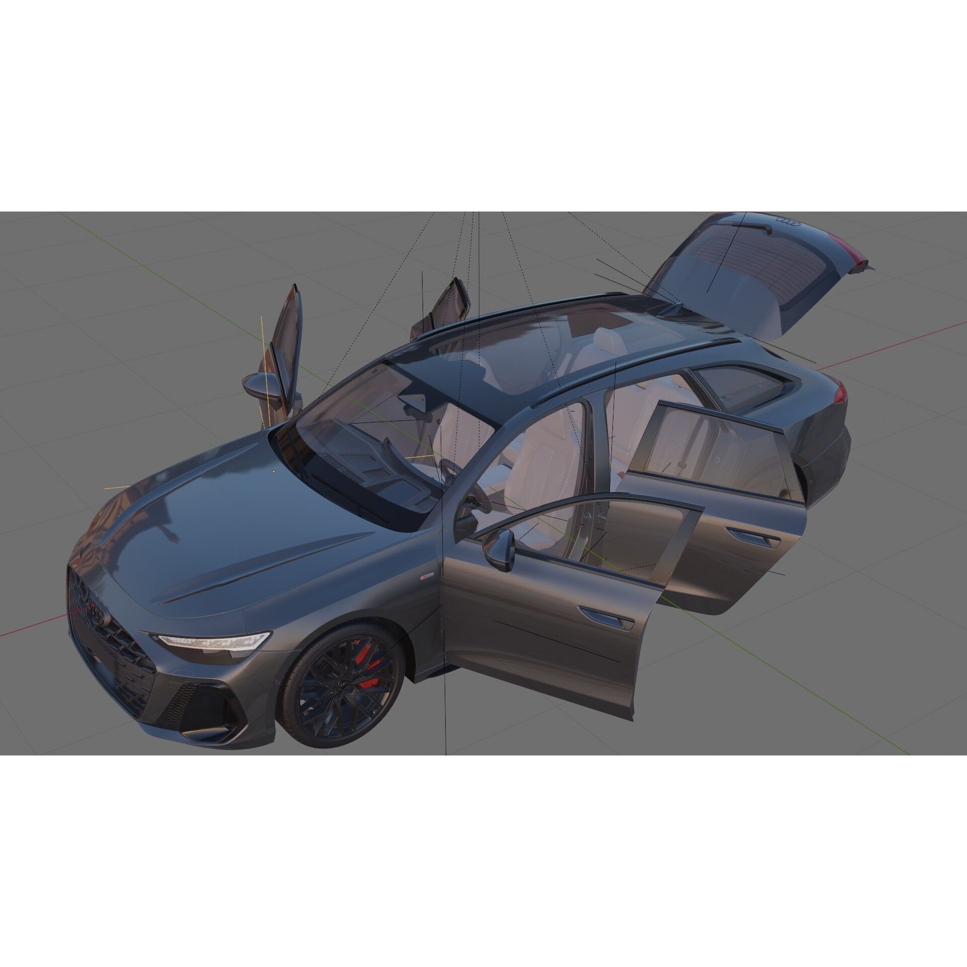 Audi A6 Avant 2026 - Game-Ready 3D Model - View 33