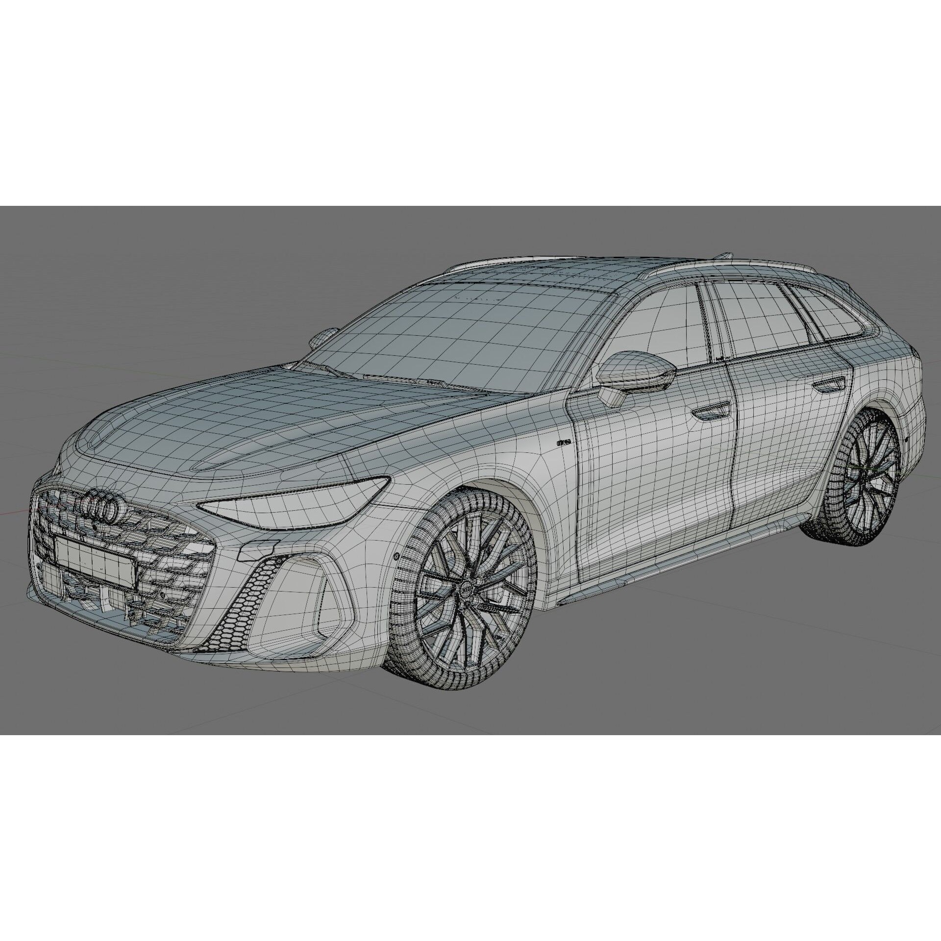 Audi A6 Avant 2026 - Game-Ready 3D Model - View 35