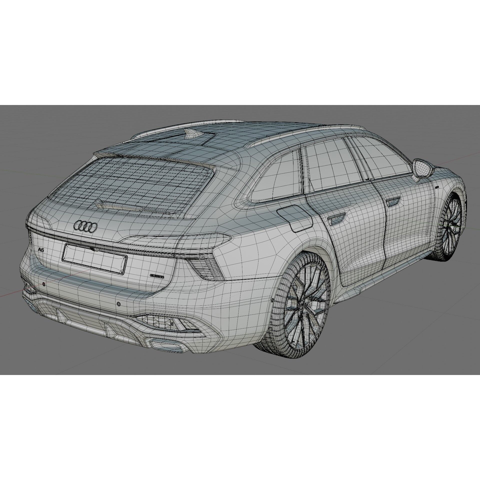 Audi A6 Avant 2026 - Game-Ready 3D Model - View 36