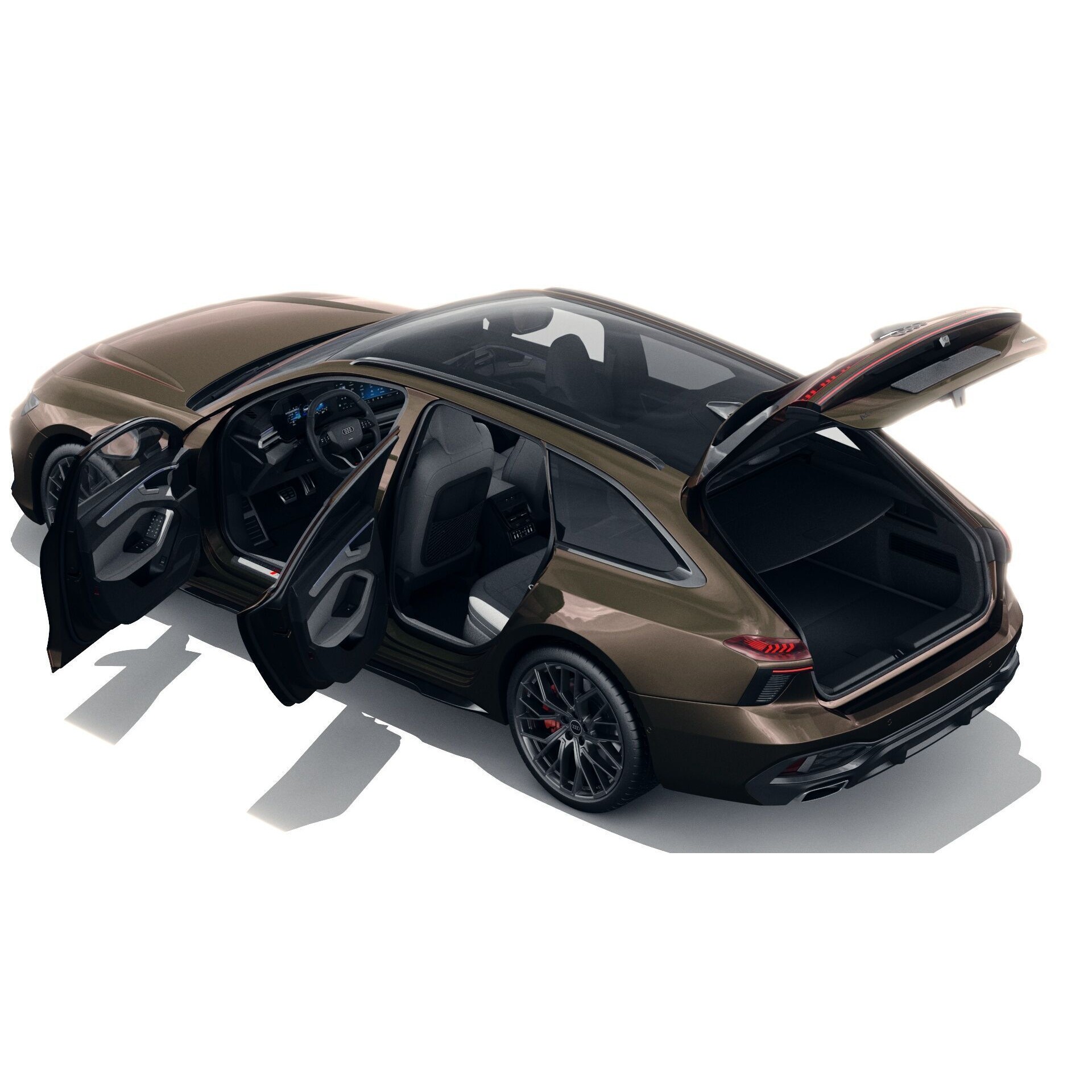 Audi A6 Avant 2026 - Game-Ready 3D Model - View 4