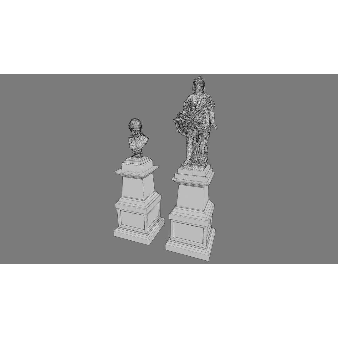Cemetery Gravestone 3D Model – Low Poly Game Asset, FBX & OBJ - View 26