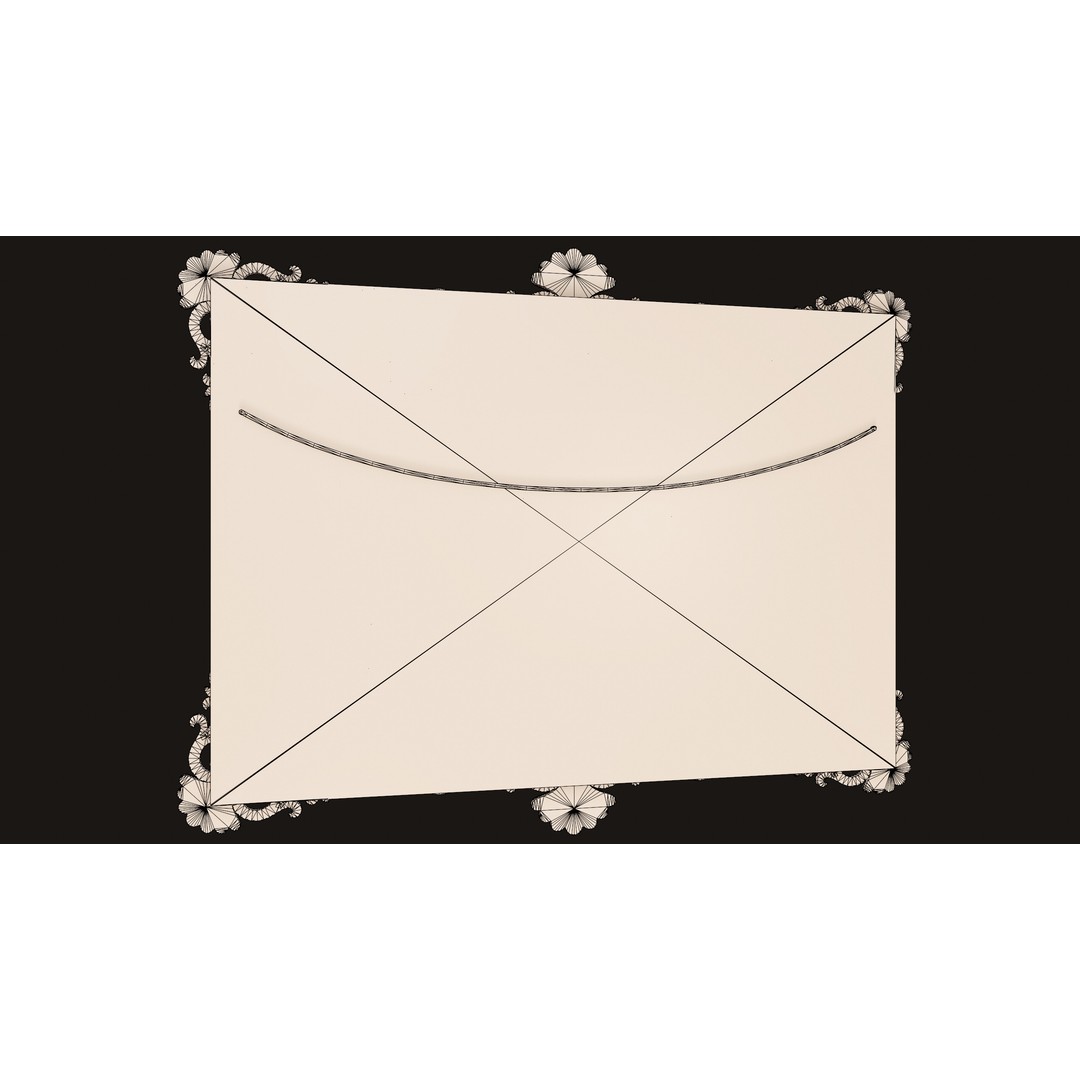 Antique Picture Frames 3D Model – Low Poly Game Ready, FBX, OBJ