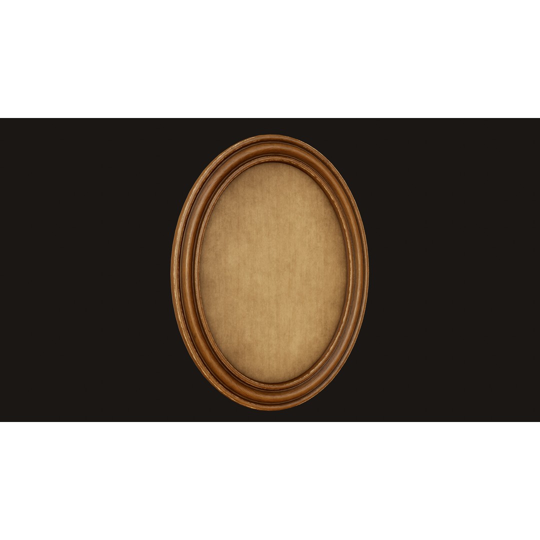 Antique Picture Frames 3D Model – Low Poly Game Ready, FBX, OBJ - View 10