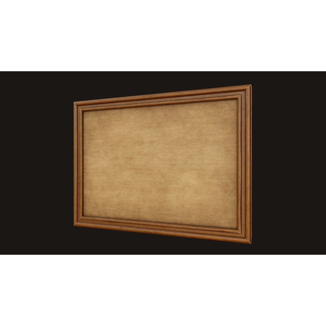 Antique Picture Frames 3D Model – Low Poly Game Ready, FBX, OBJ - View 11
