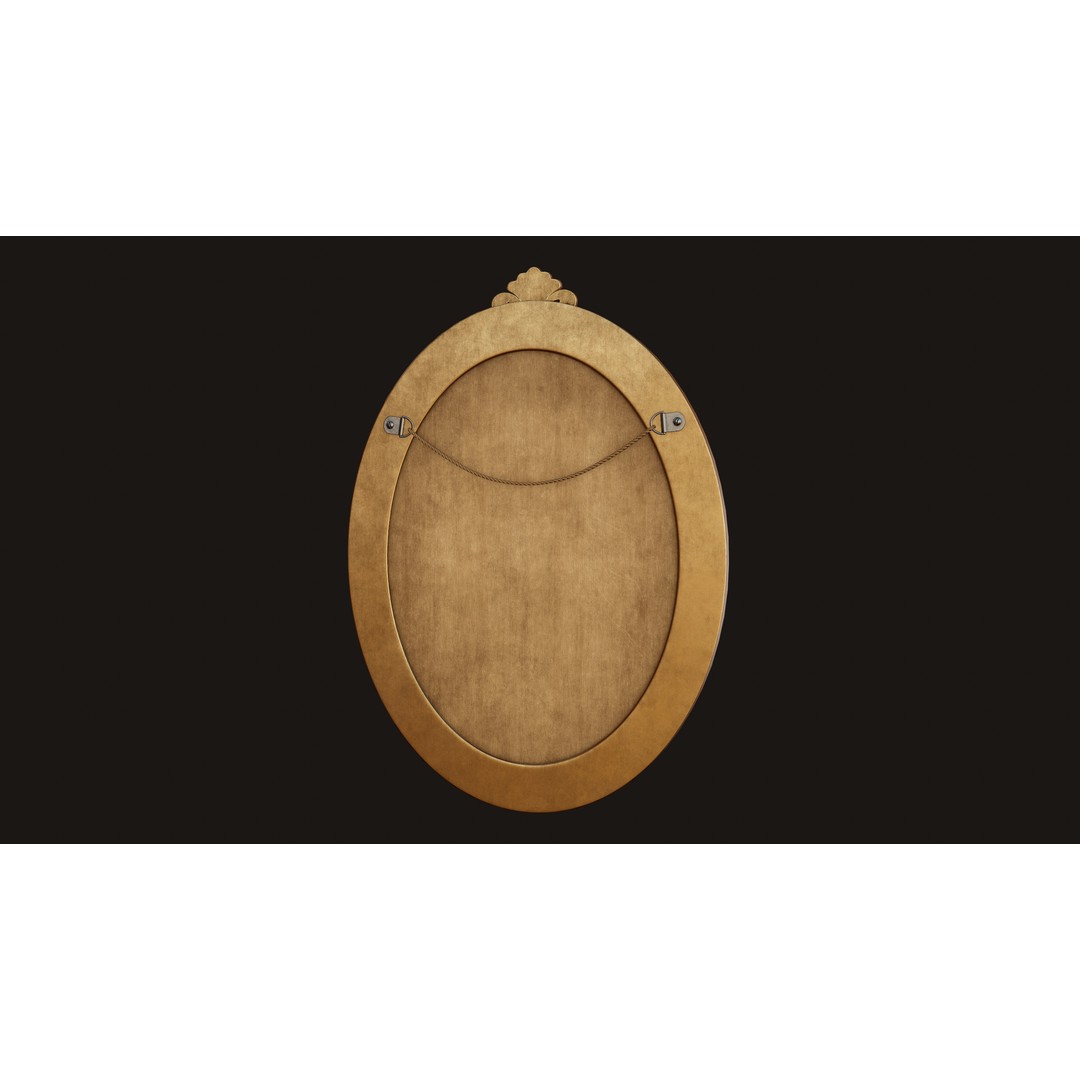 Antique Picture Frames 3D Model – Low Poly Game Ready, FBX, OBJ - View 12