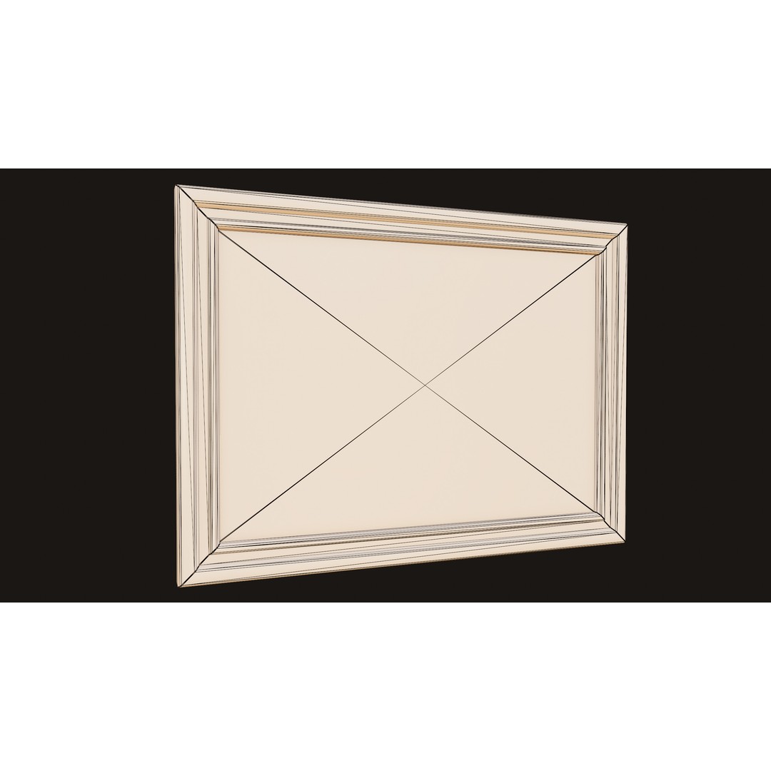 Antique Picture Frames 3D Model – Low Poly Game Ready, FBX, OBJ - View 19