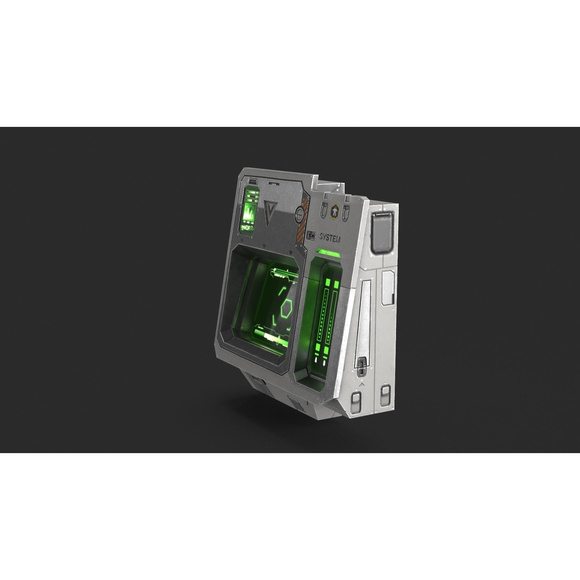 Sci Fi Scanner Display - Low-Poly Game-Ready 3D Model - View 12