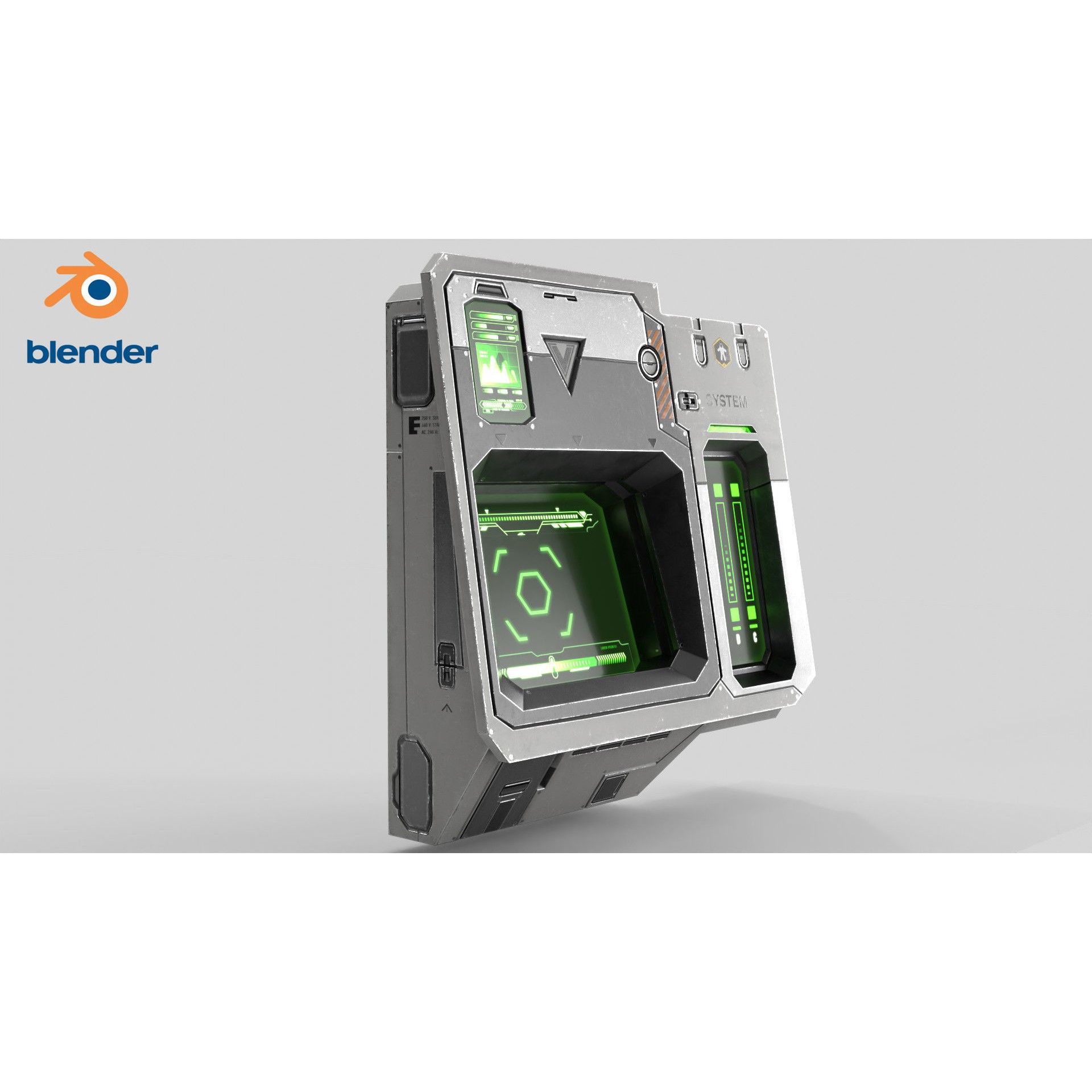 Sci Fi Scanner Display - Low-Poly Game-Ready 3D Model - View 18