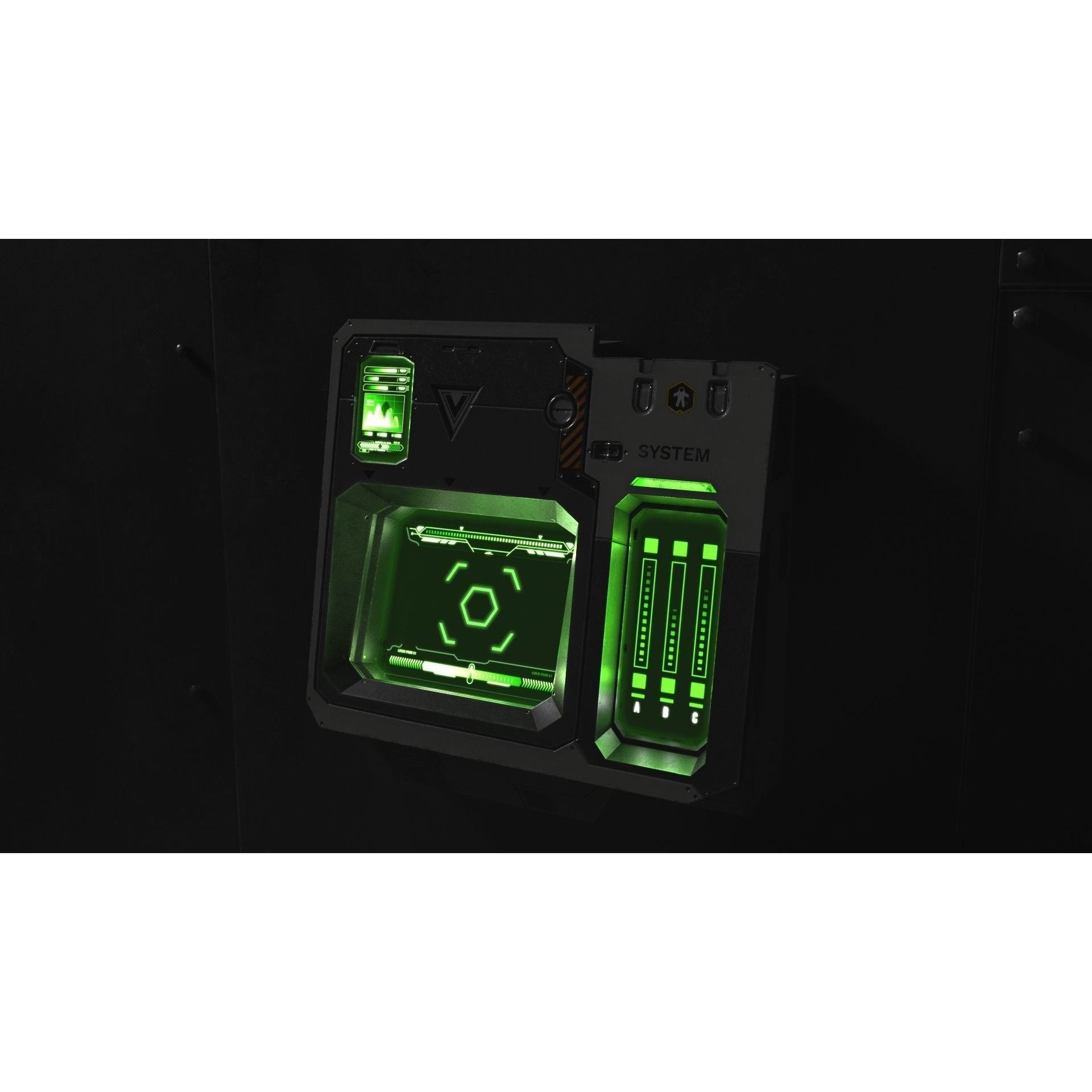 Sci Fi Scanner Display - Low-Poly Game-Ready 3D Model - View 4