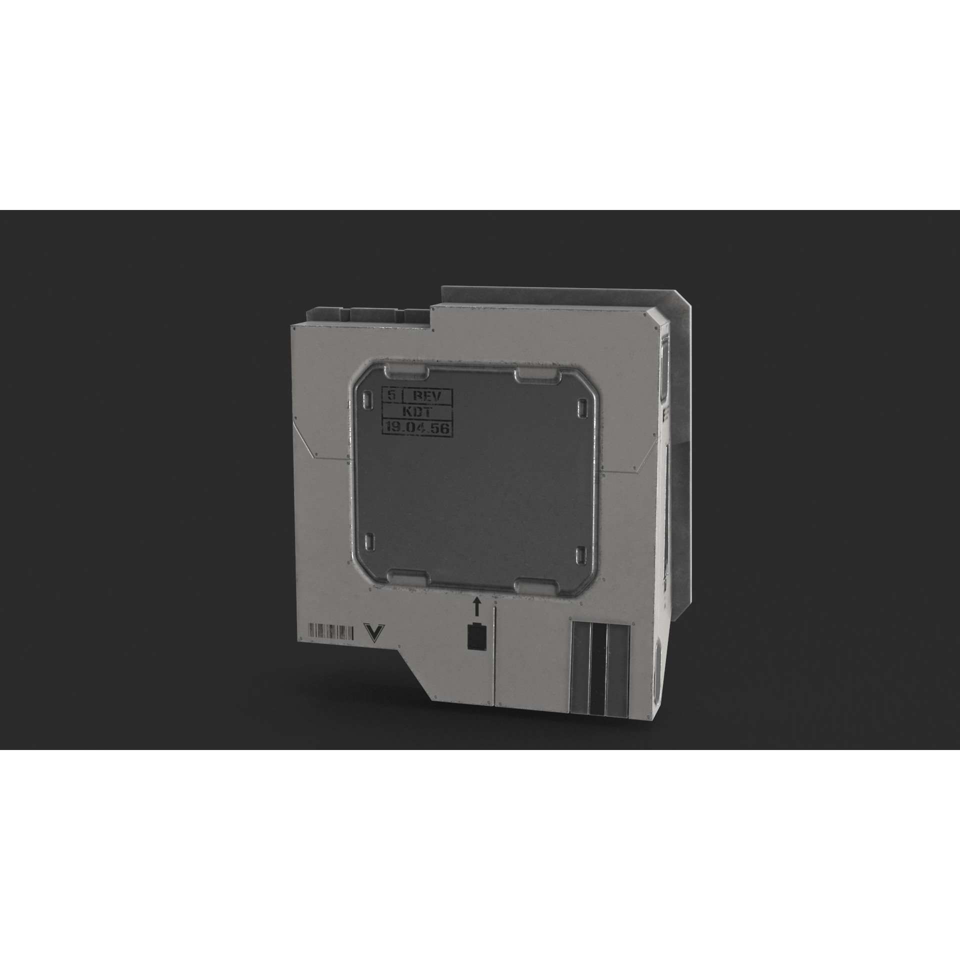 Sci Fi Scanner Display - Low-Poly Game-Ready 3D Model - View 9