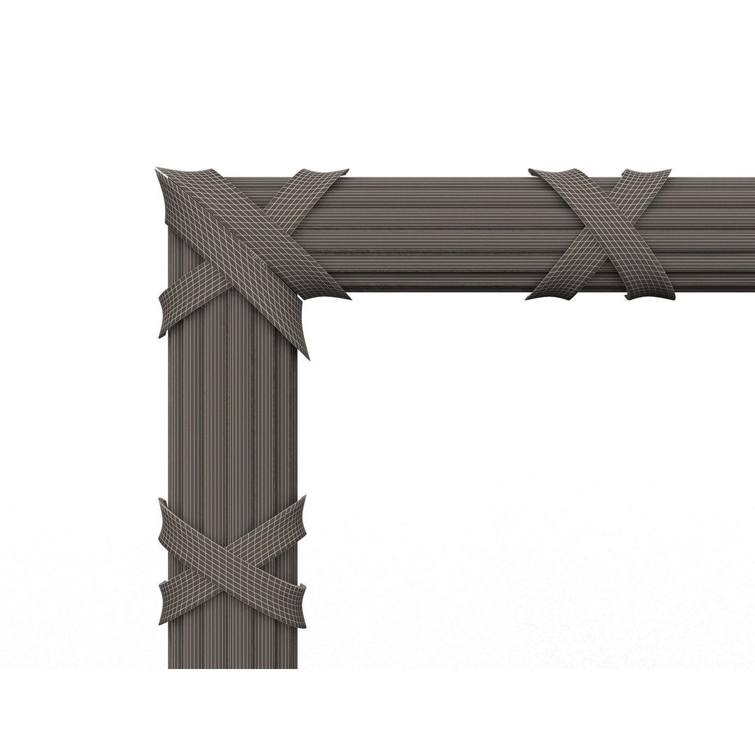 Classic Frame 3D Model – Low Poly Architectural Decoration, FBX, OBJ - View 31