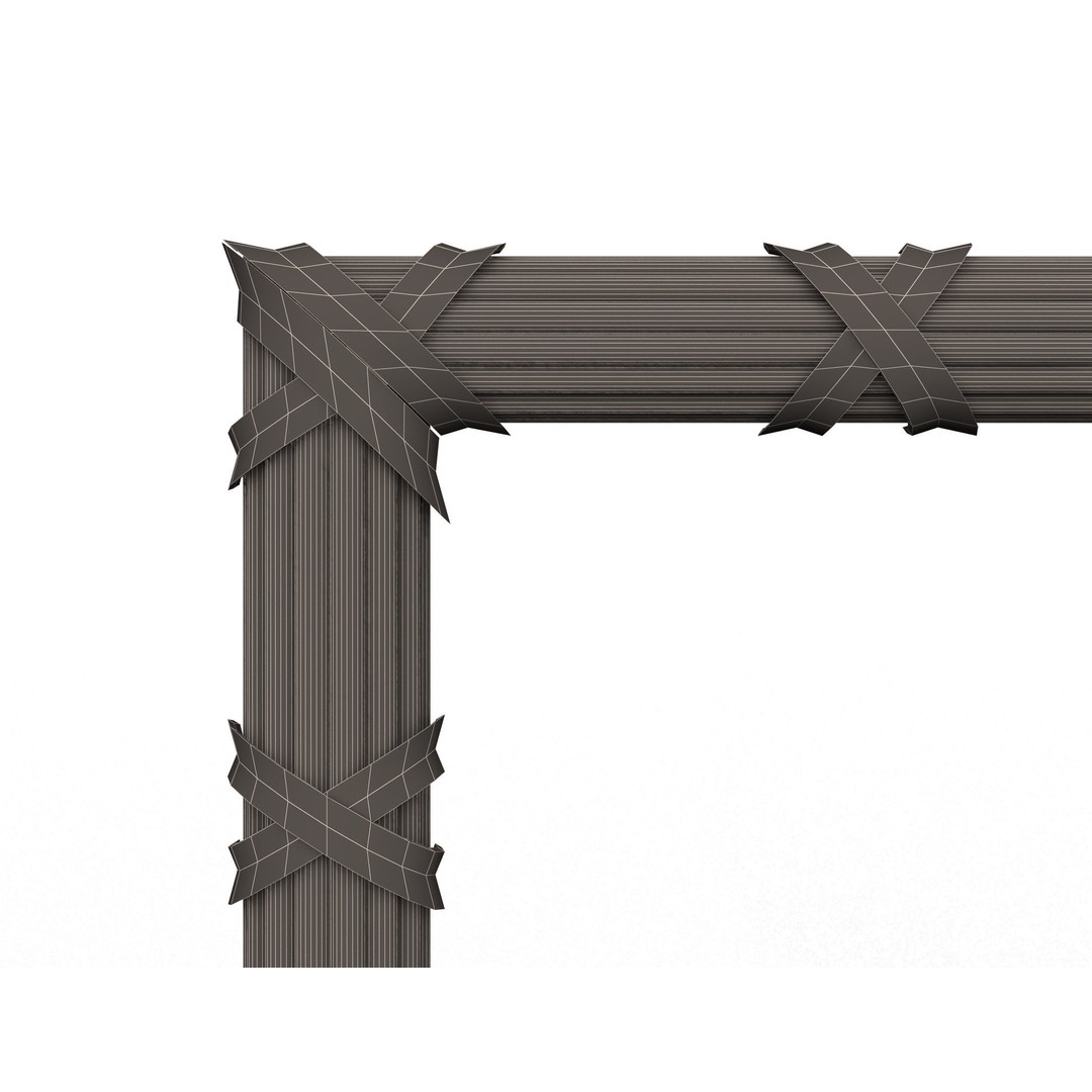 Classic Frame 3D Model – Low Poly Architectural Decoration, FBX, OBJ - View 33
