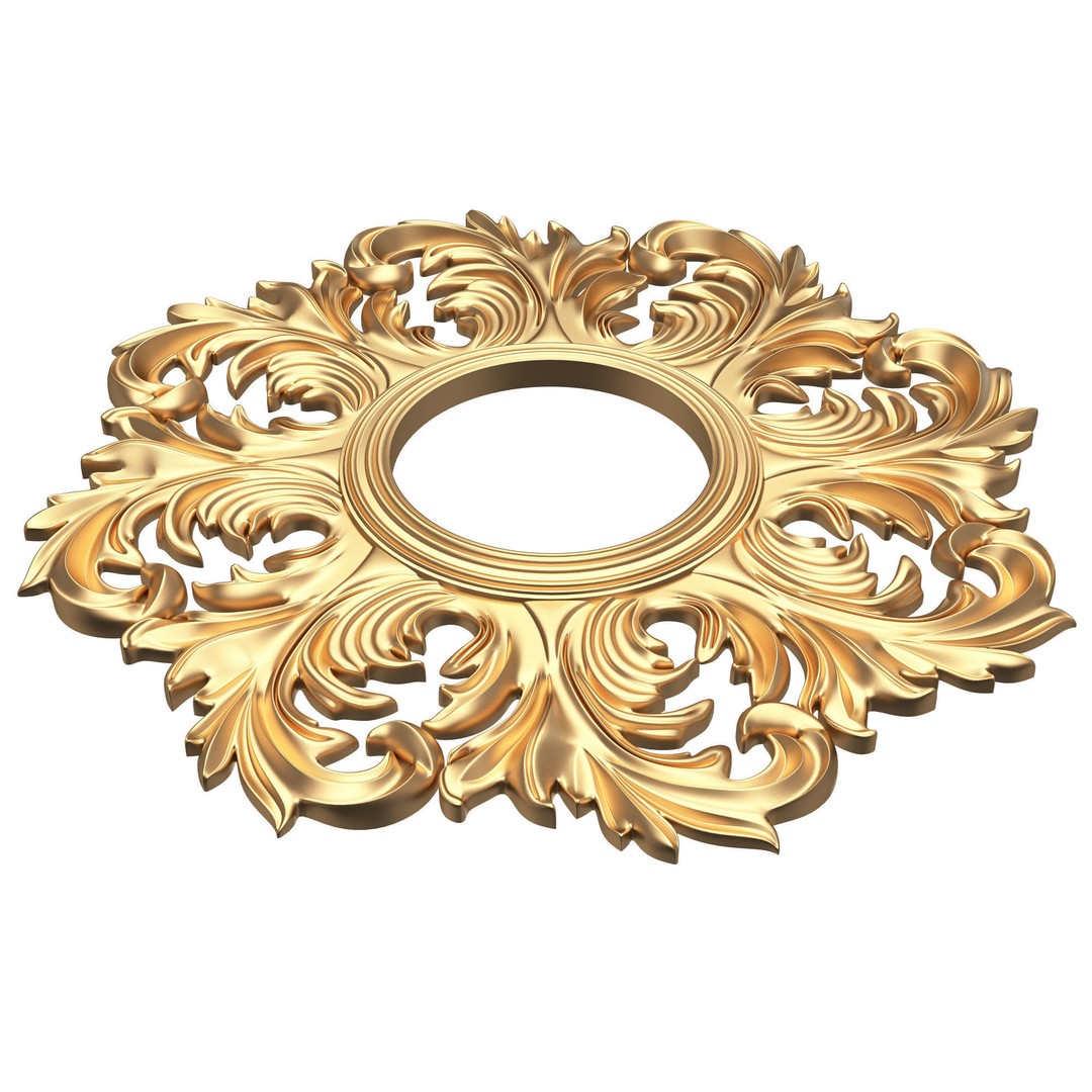 Classic Frame 3D Model – Low Poly Architectural Decoration, FBX, OBJ - View 49