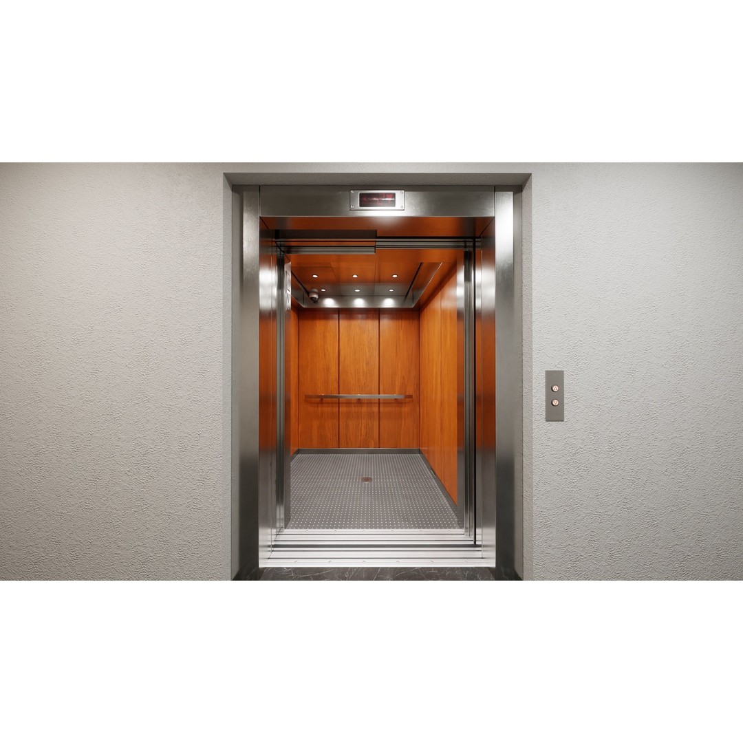 Elevator Cab Interior 3D Model – Low Poly PBR Game Asset, FBX - View 16