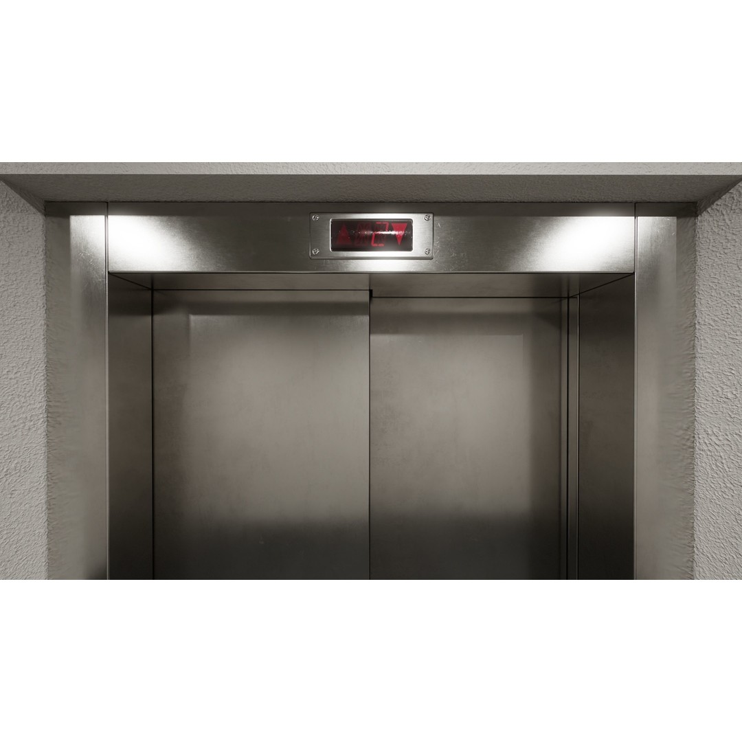 Elevator Cab Interior 3D Model – Low Poly PBR Game Asset, FBX - View 19