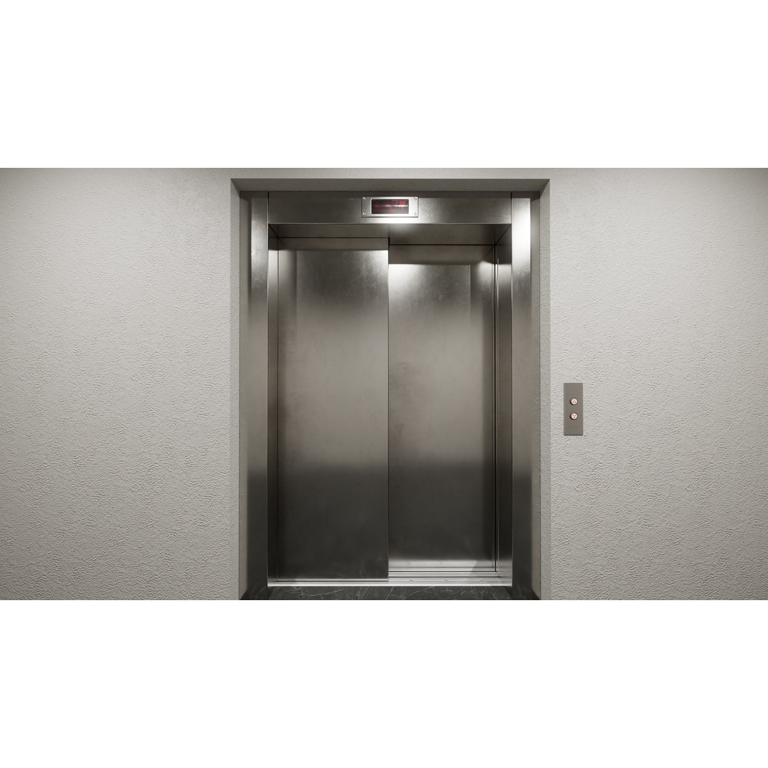 Elevator Cab Interior 3D Model – Low Poly PBR Game Asset, FBX - View 20