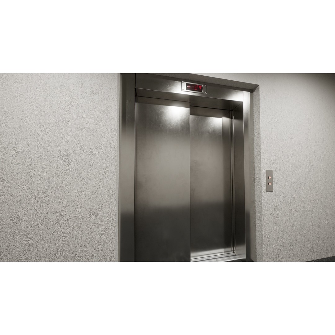 Elevator Cab Interior 3D Model – Low Poly PBR Game Asset, FBX - View 21