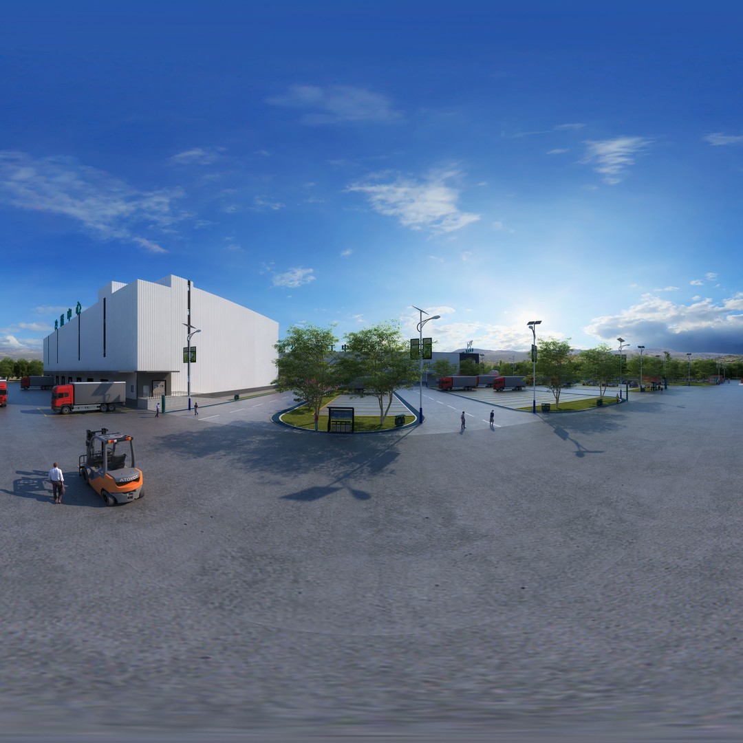Industrial Factory 3D Model – Modern Exterior Design, FBX - View 5