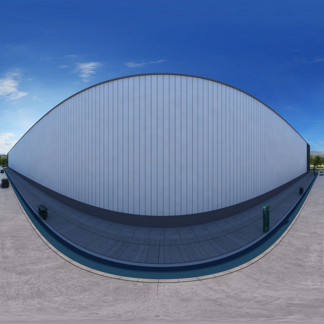 Industrial Factory 3D Model – Modern Exterior Design, FBX - View 8