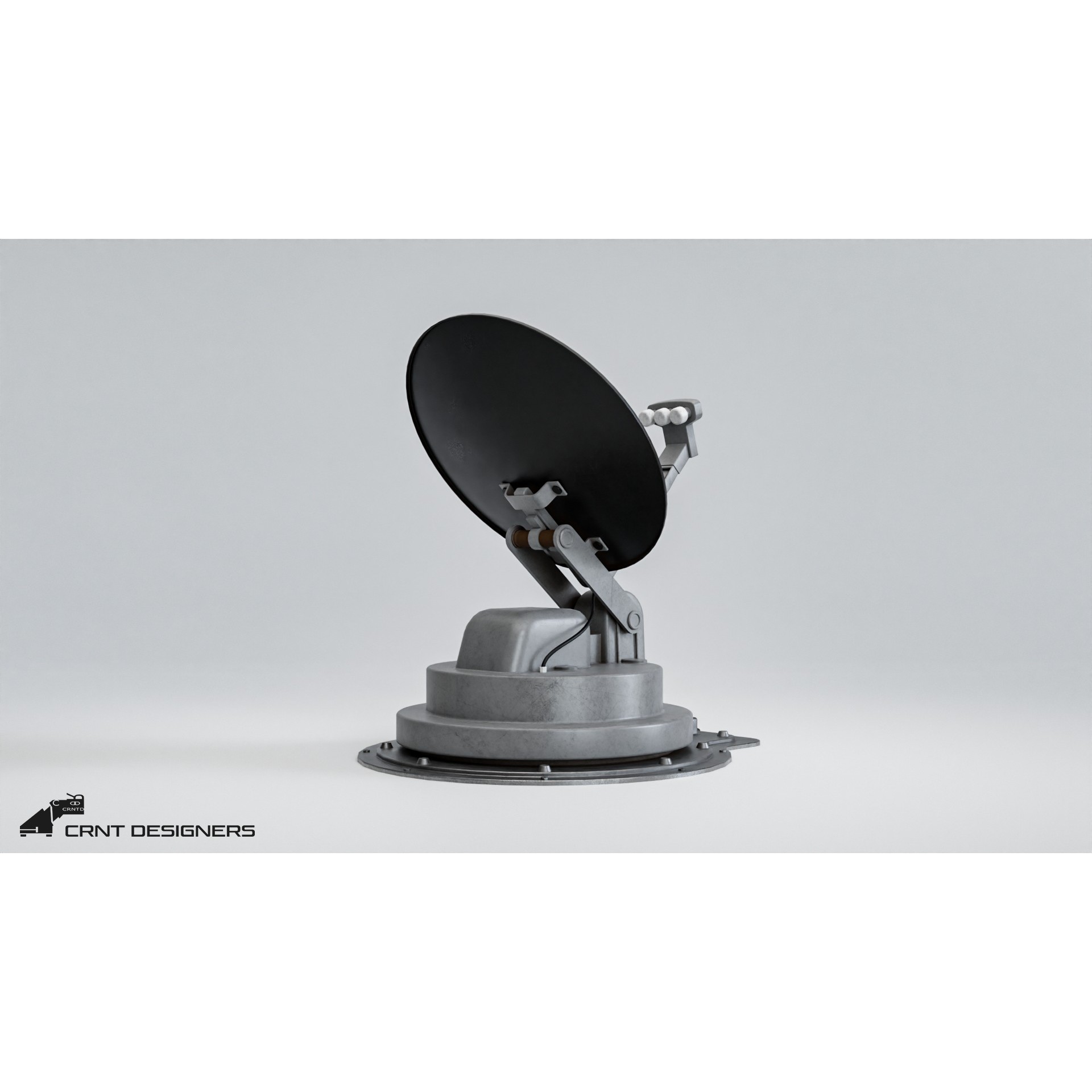 Satellite Dish Antenna - Low-Poly Game-Ready 3D Model - View 10