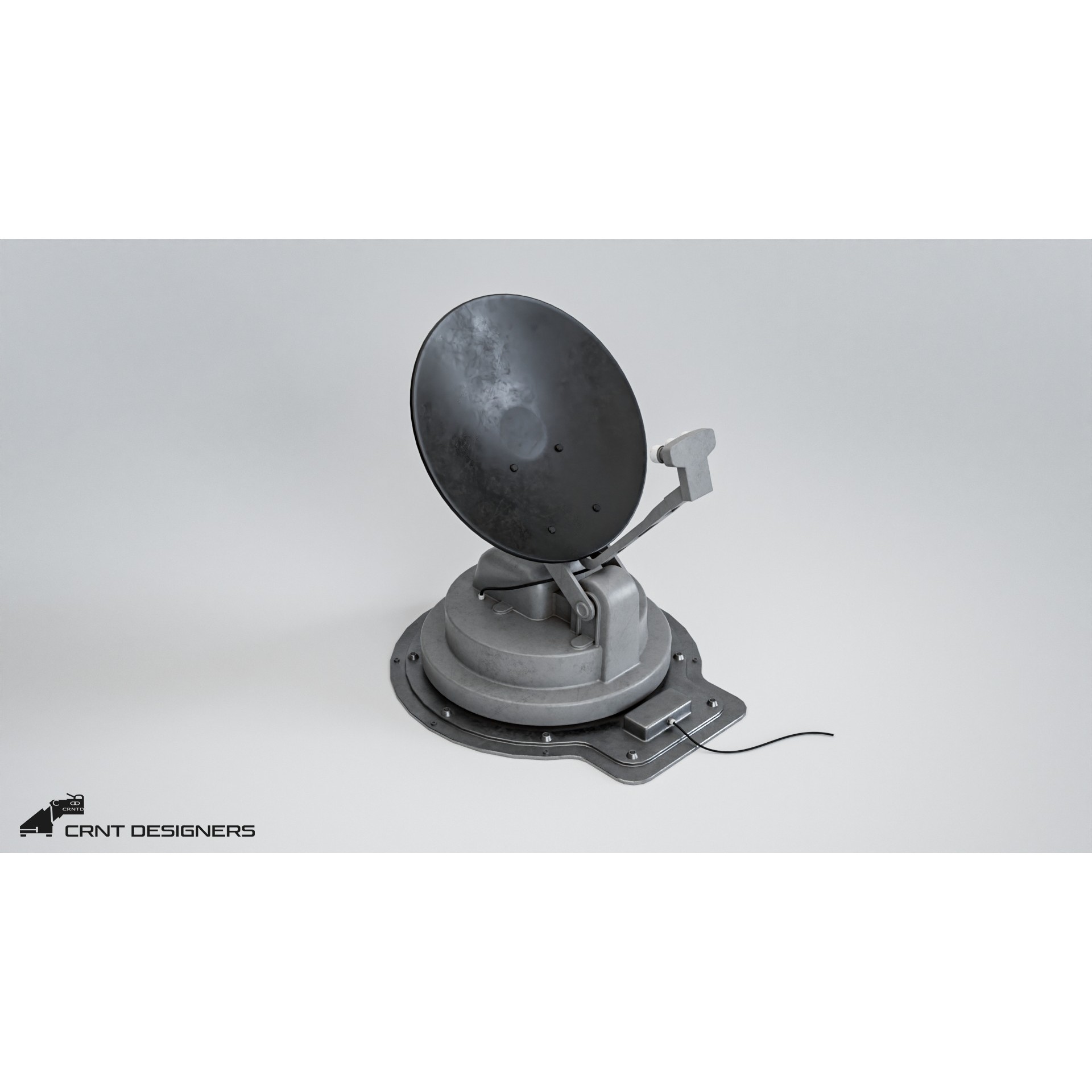 Satellite Dish Antenna - Low-Poly Game-Ready 3D Model - View 13
