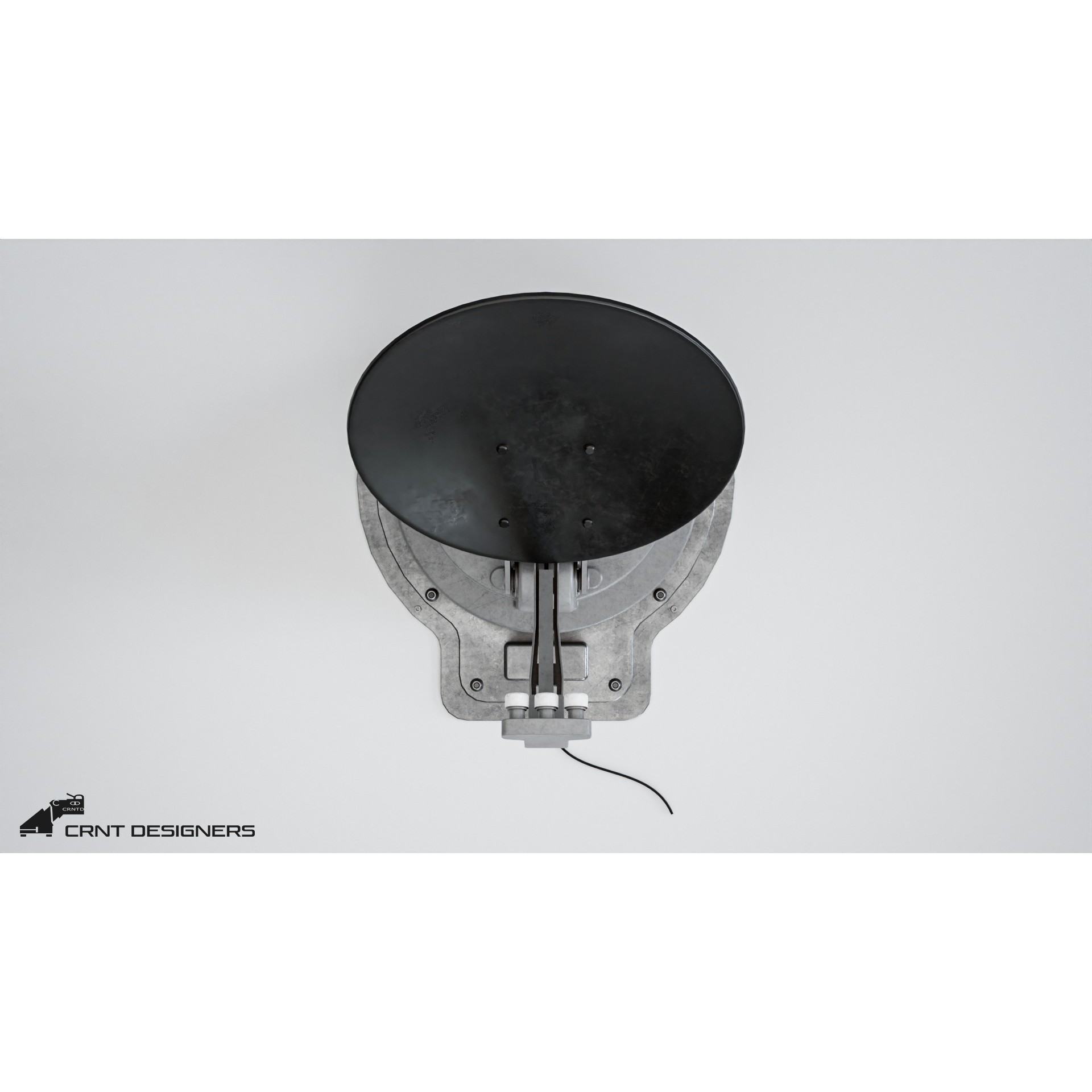 Satellite Dish Antenna - Low-Poly Game-Ready 3D Model - View 15