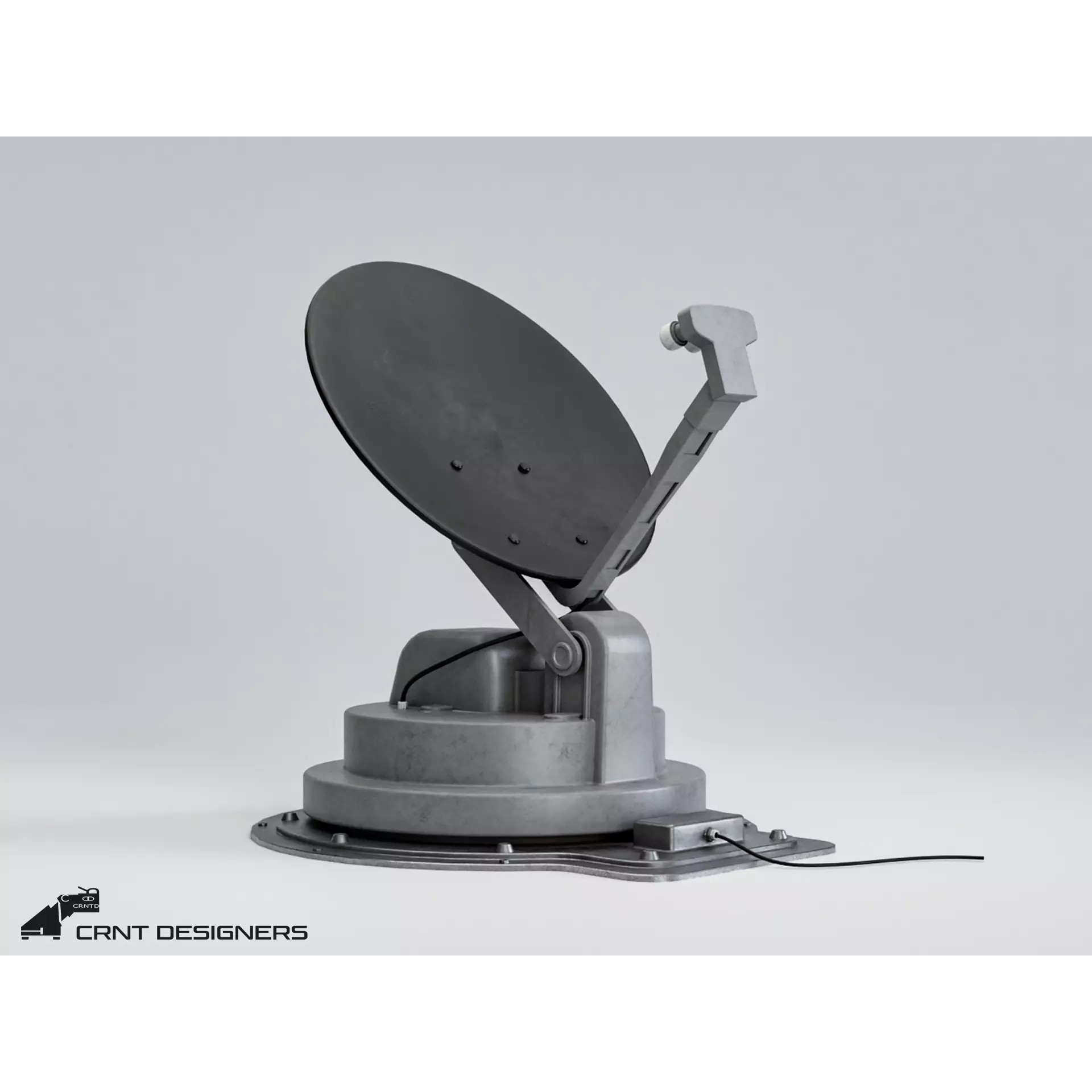 Satellite Dish Antenna - Low-Poly Game-Ready 3D Model - View 2