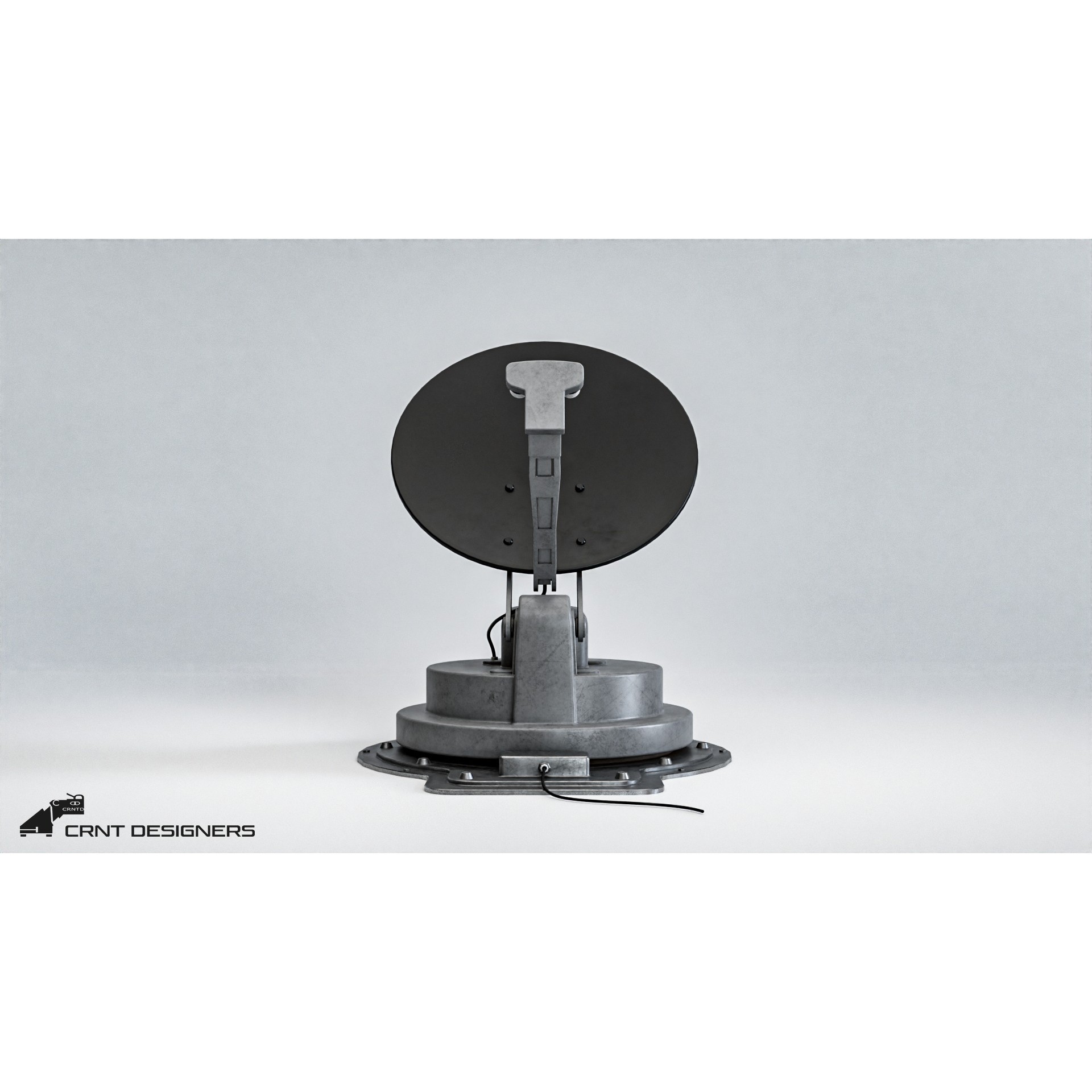 Satellite Dish Antenna - Low-Poly Game-Ready 3D Model - View 3