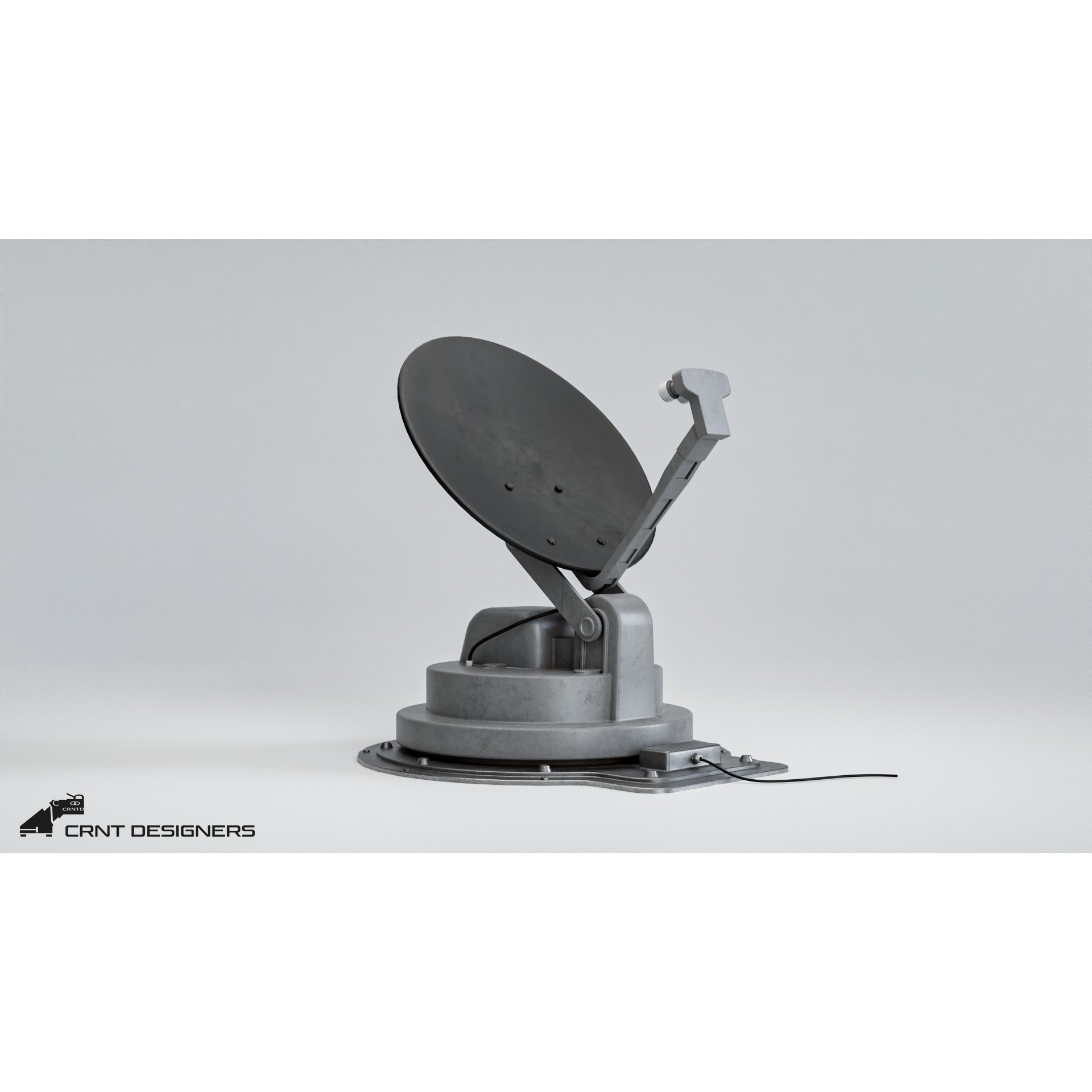Satellite Dish Antenna - Low-Poly Game-Ready 3D Model - View 5