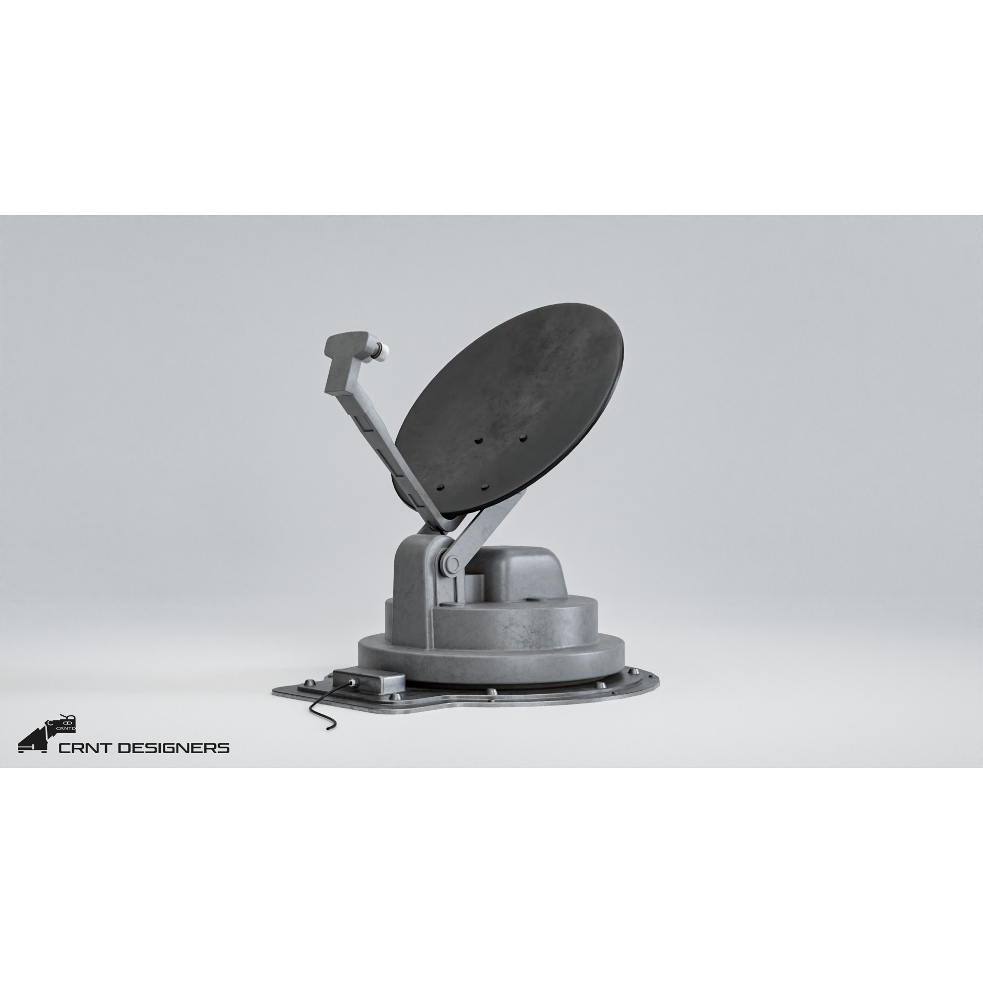 Satellite Dish Antenna - Low-Poly Game-Ready 3D Model - View 7