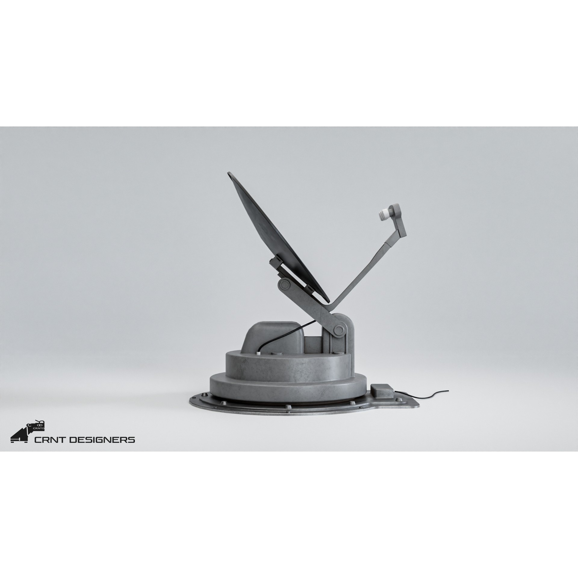 Satellite Dish Antenna - Low-Poly Game-Ready 3D Model - View 8