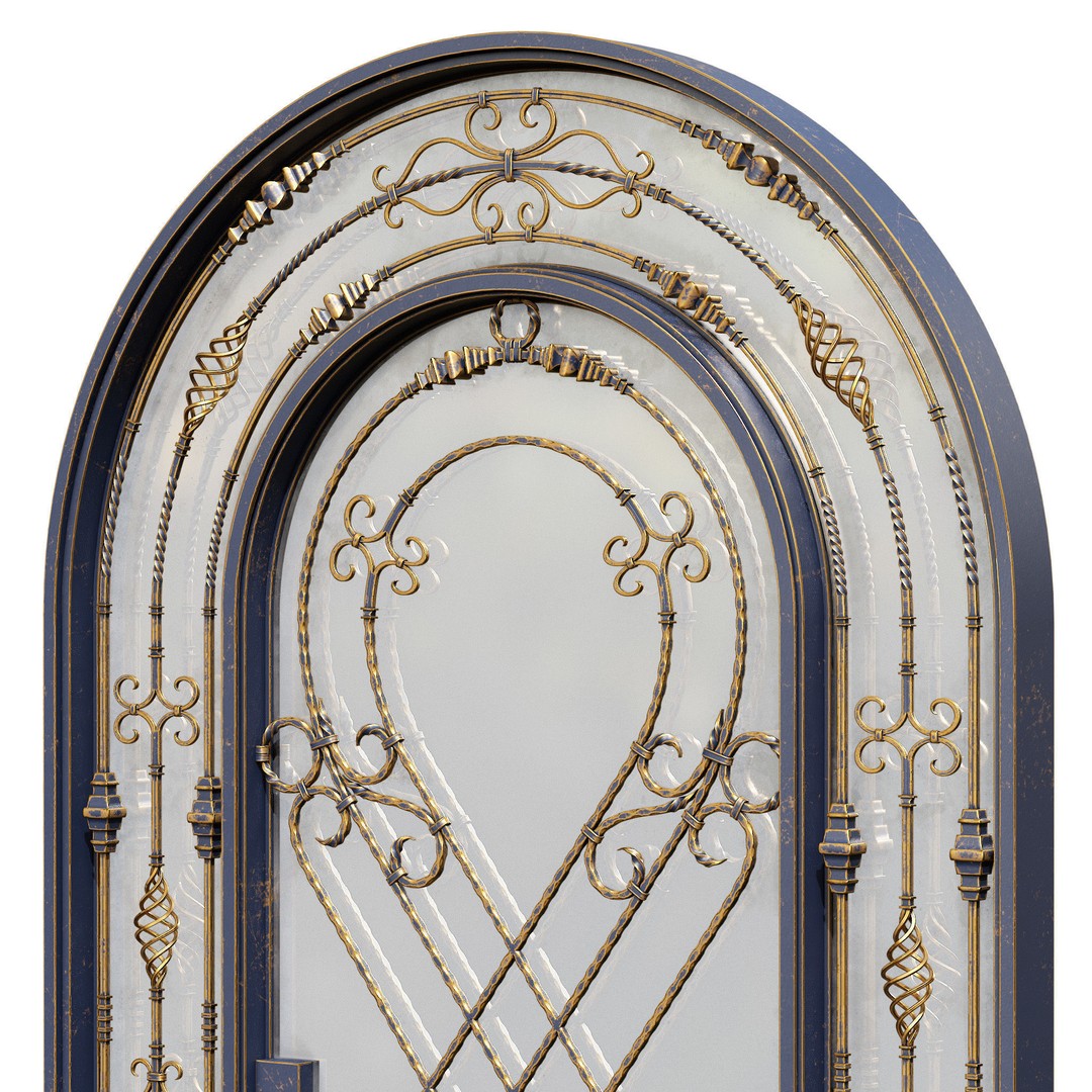 Forged Iron Gate 3D Model – PBR Textures, 4k Resolution, FBX - View 8