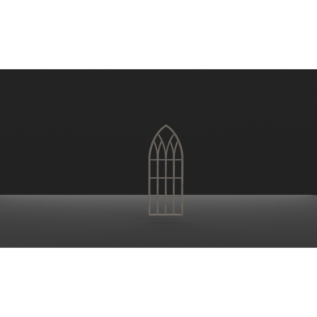 Gothic Church Windows 3D Model – Low Poly PBR Architectural Asset - View 10
