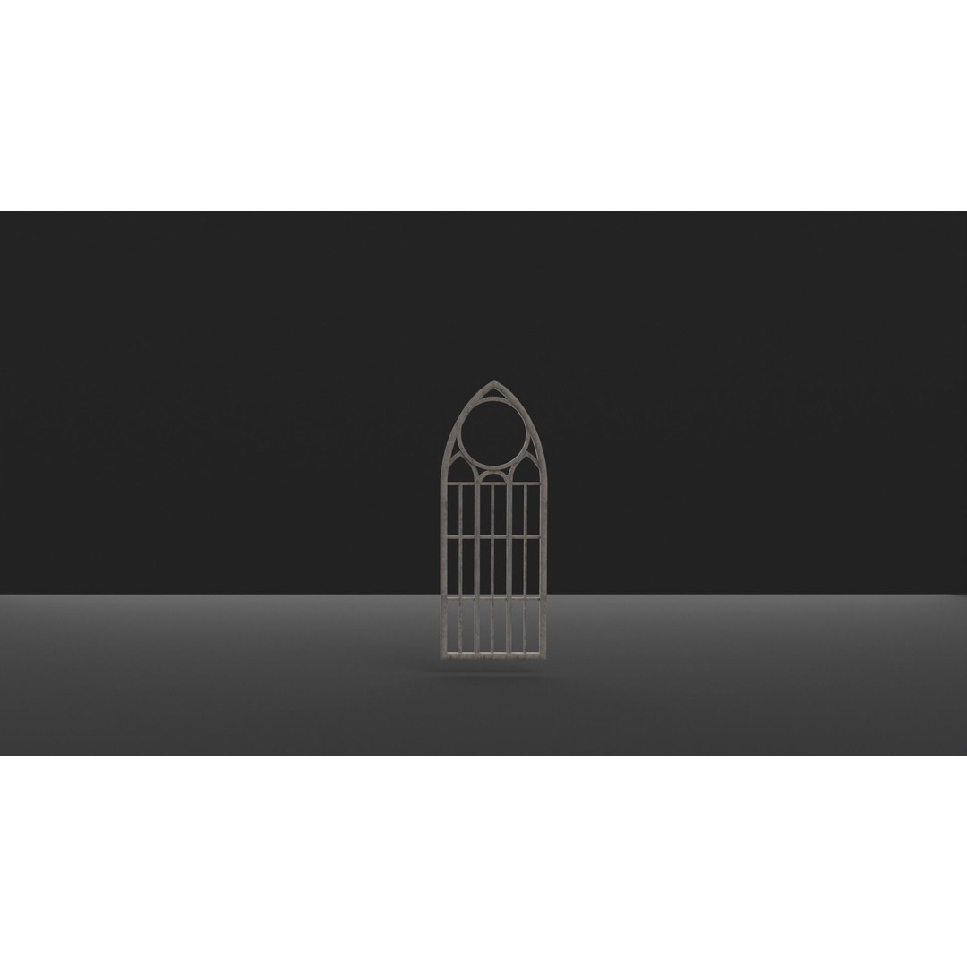 Gothic Church Windows 3D Model – Low Poly PBR Architectural Asset - View 16