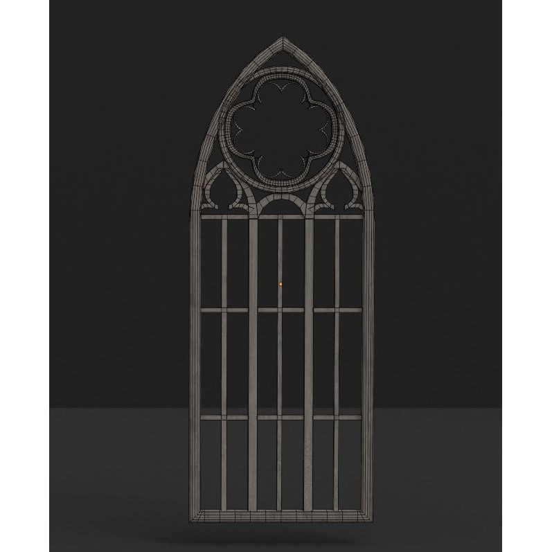 Gothic Church Windows 3D Model – Low Poly PBR Architectural Asset - View 18