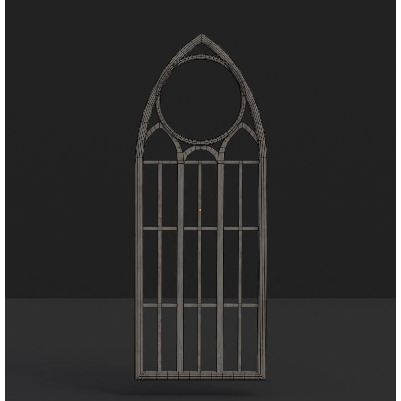 Gothic Church Windows 3D Model – Low Poly PBR Architectural Asset - View 19