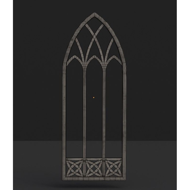 Gothic Church Windows 3D Model – Low Poly PBR Architectural Asset - View 21