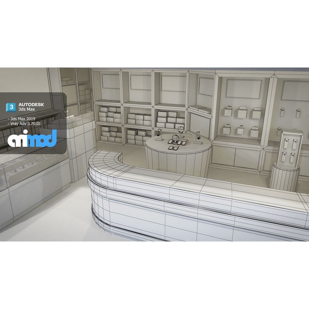 Taiwan Mobile Phone Shop 3D Model – Modern Interior Store Asset, FBX - View 10