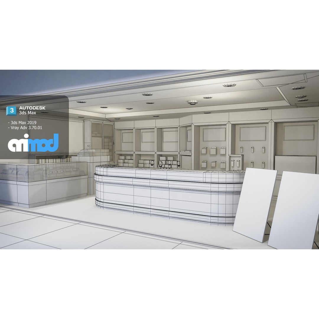 Taiwan Mobile Phone Shop 3D Model – Modern Interior Store Asset, FBX - View 8