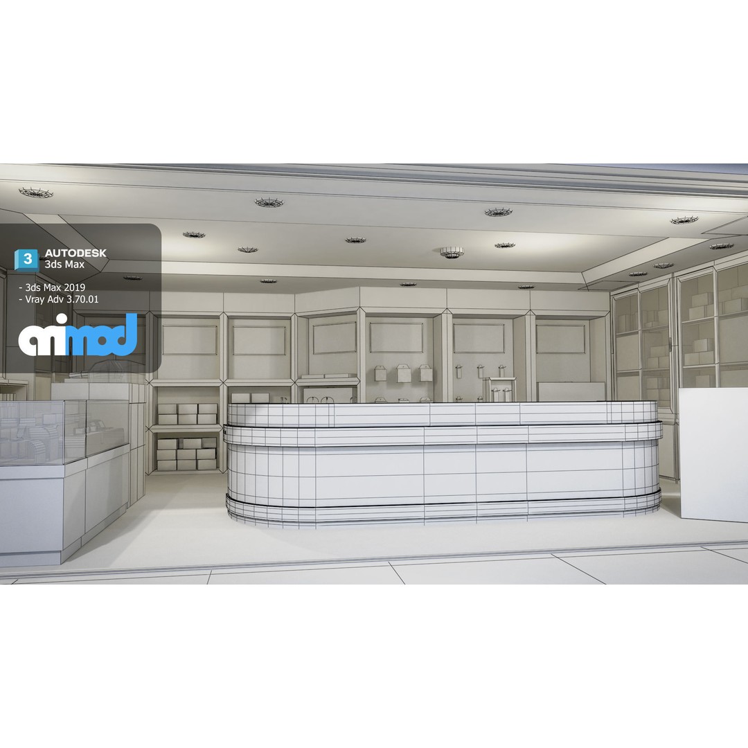 Taiwan Mobile Phone Shop 3D Model – Modern Interior Store Asset, FBX - View 9