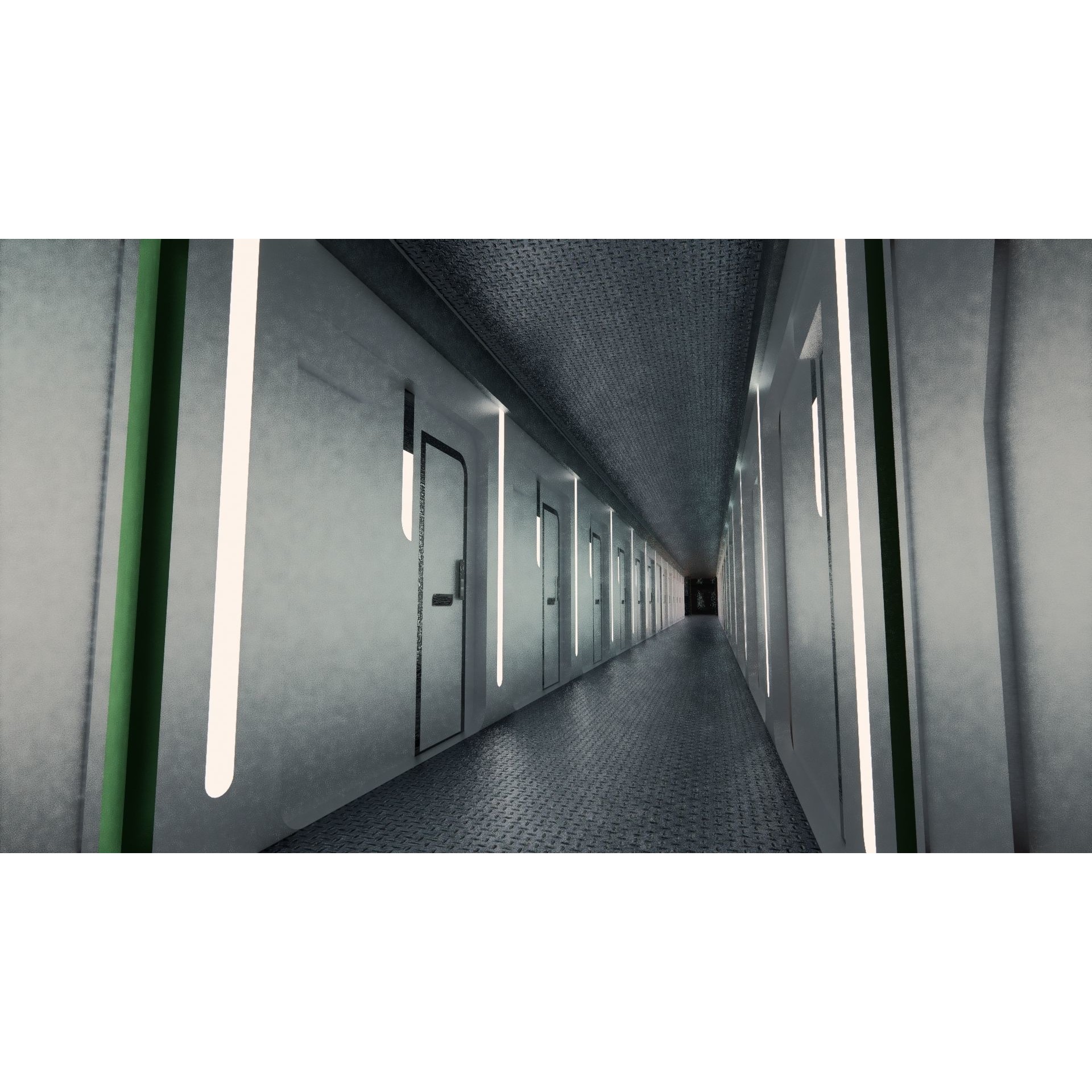 Sci-fi Airship Barge 004 - Game-Ready 3D Model - View 12