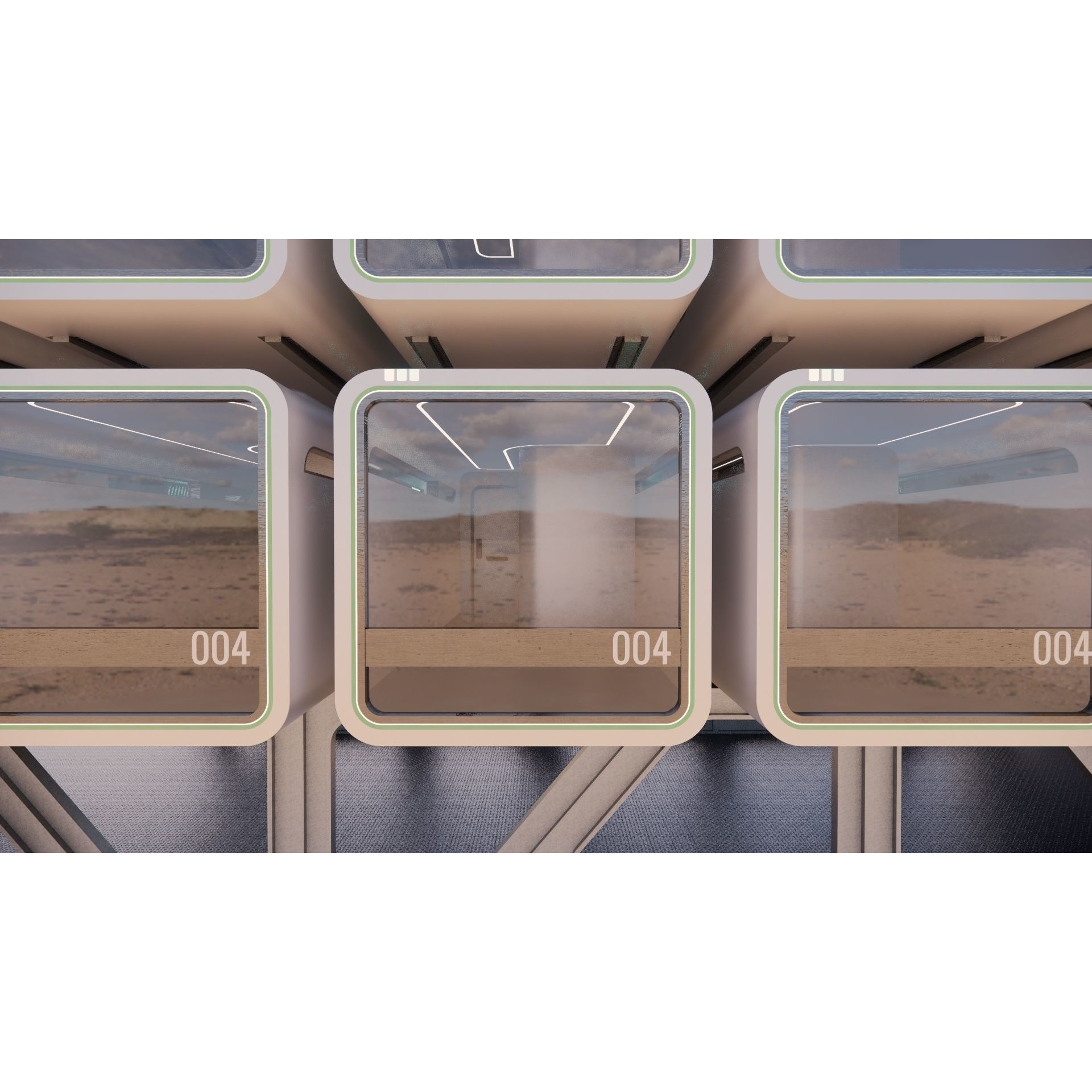 Sci-fi Airship Barge 004 - Game-Ready 3D Model - View 13