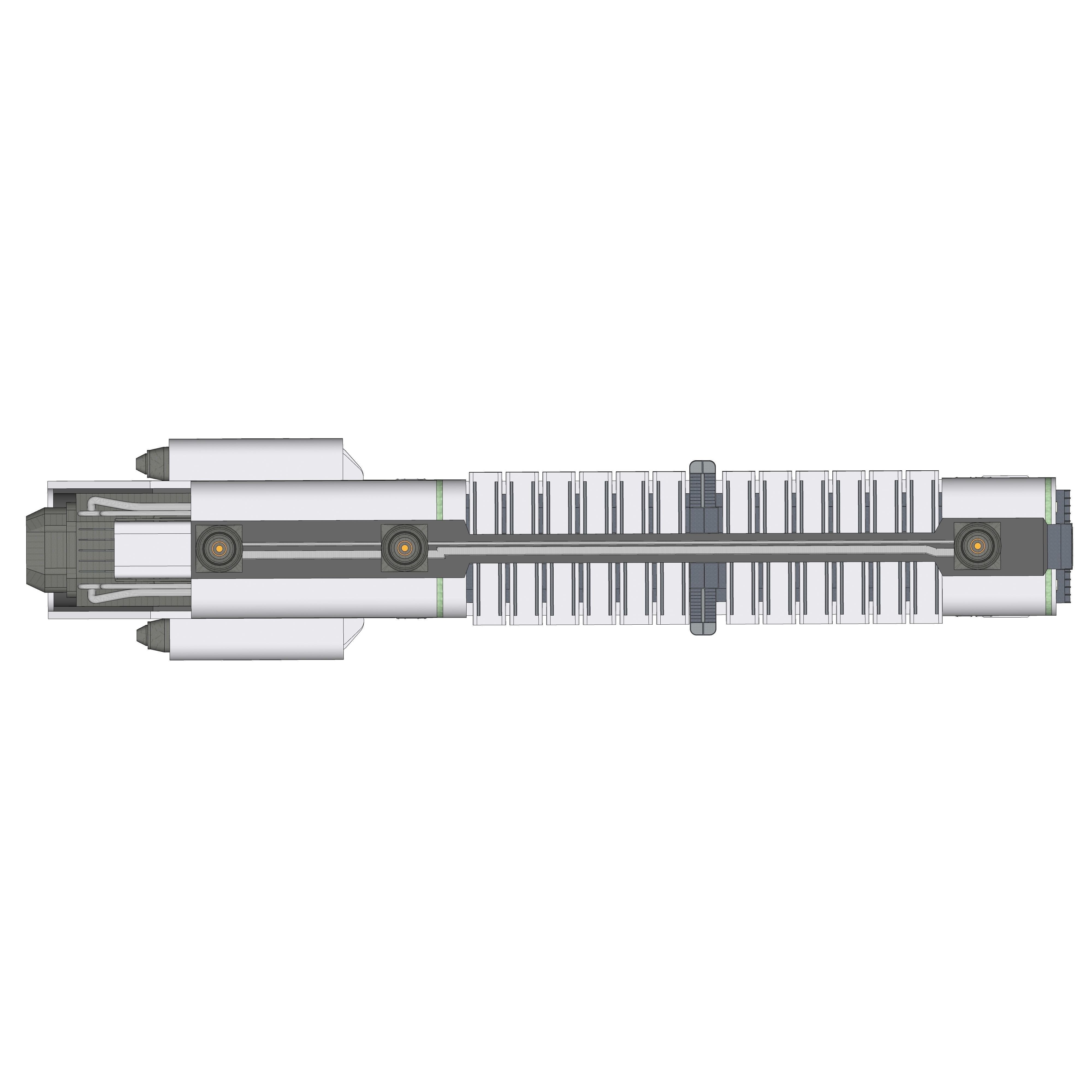 Sci-fi Airship Barge 004 - Game-Ready 3D Model - View 26