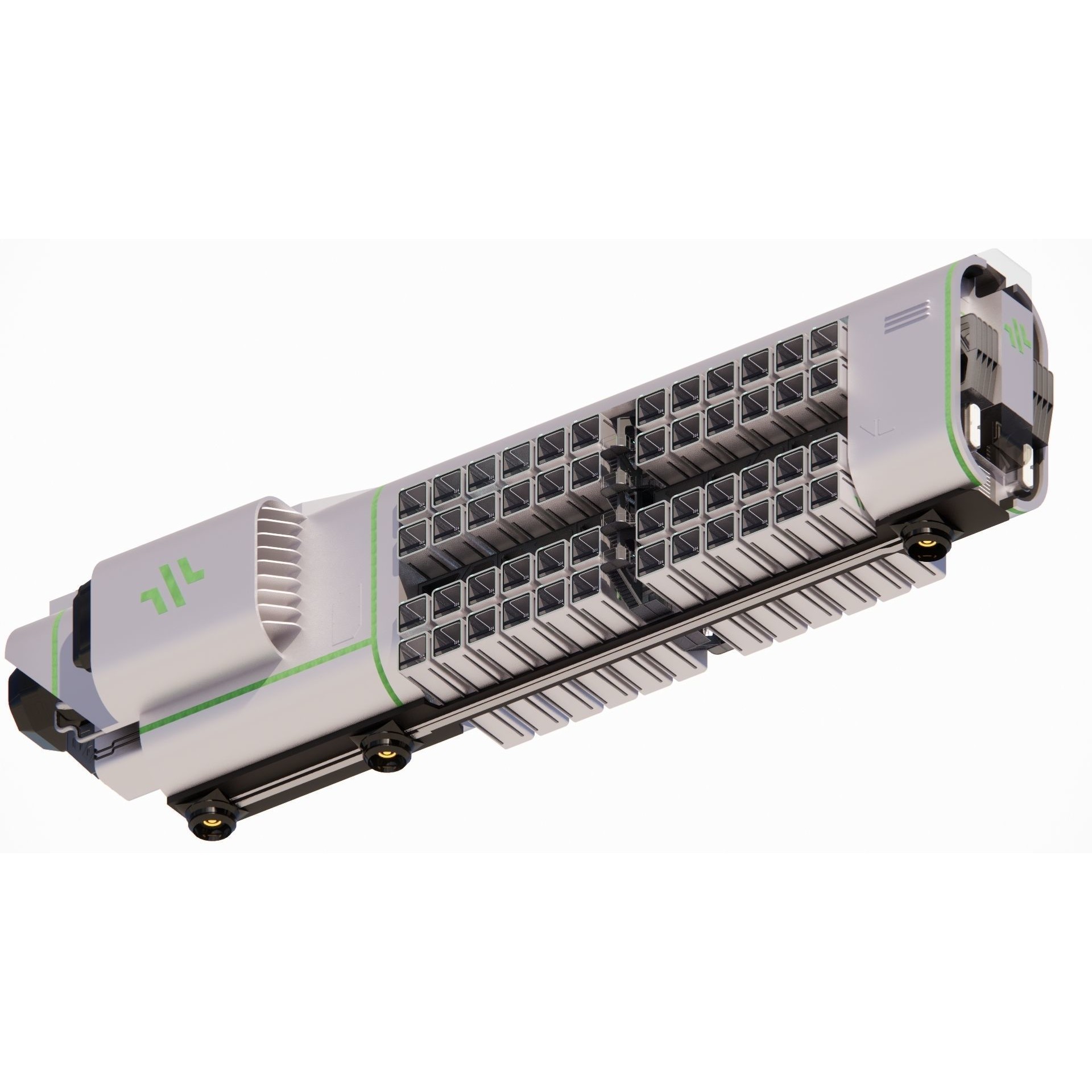 Sci-fi Airship Barge 004 - Game-Ready 3D Model - View 6