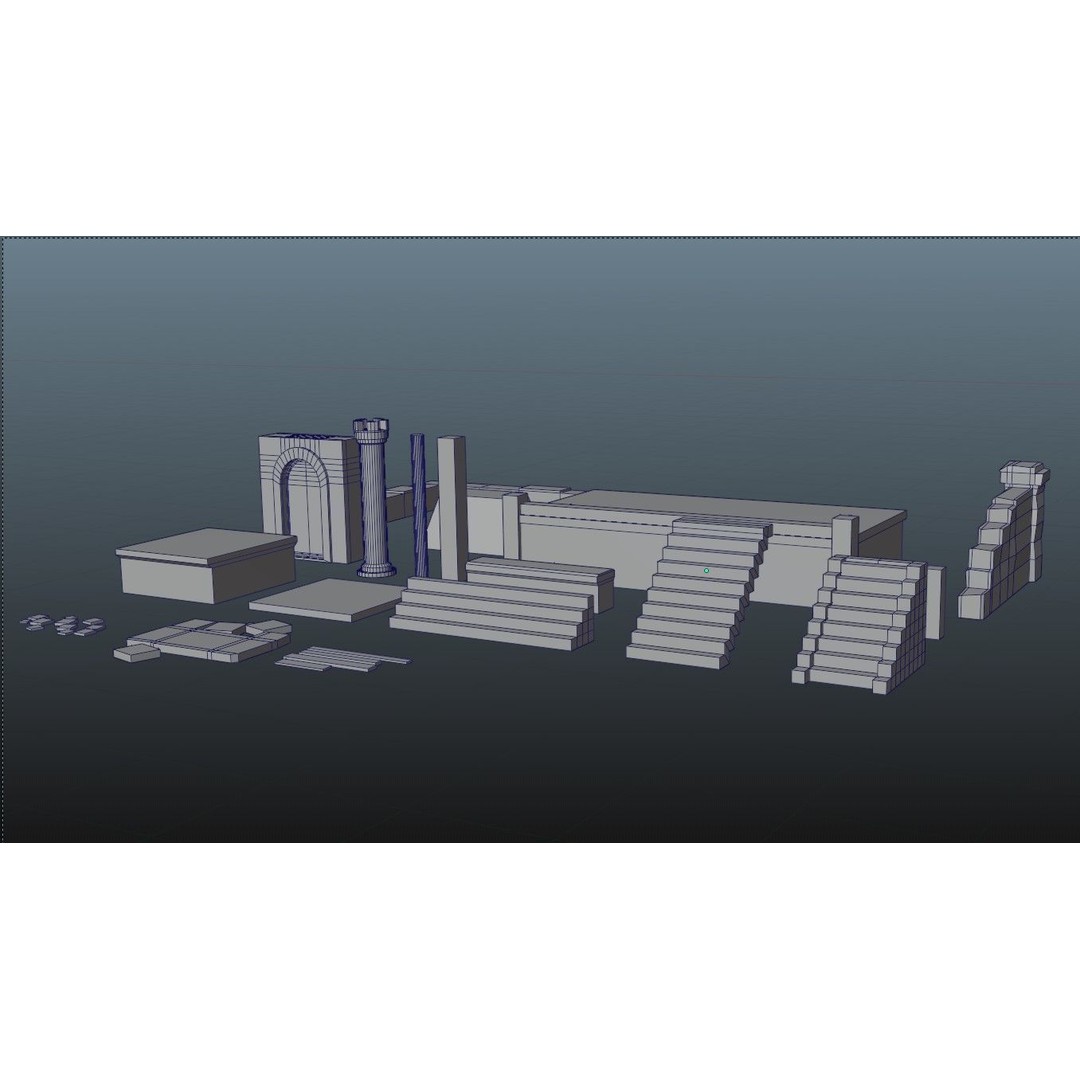 Medieval Castle 3D Model – Low Poly Game Asset, PBR Textures, FBX - View 11