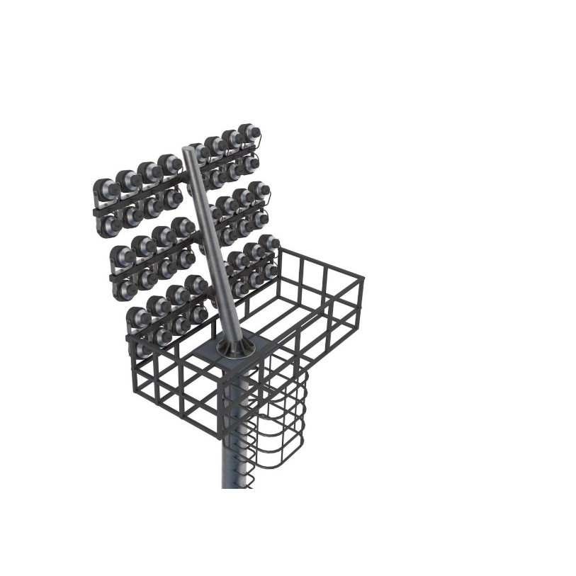 American Football Stadium 3D Model – Realistic Arena with Optimized Geometry, FBX, OBJ - View 9